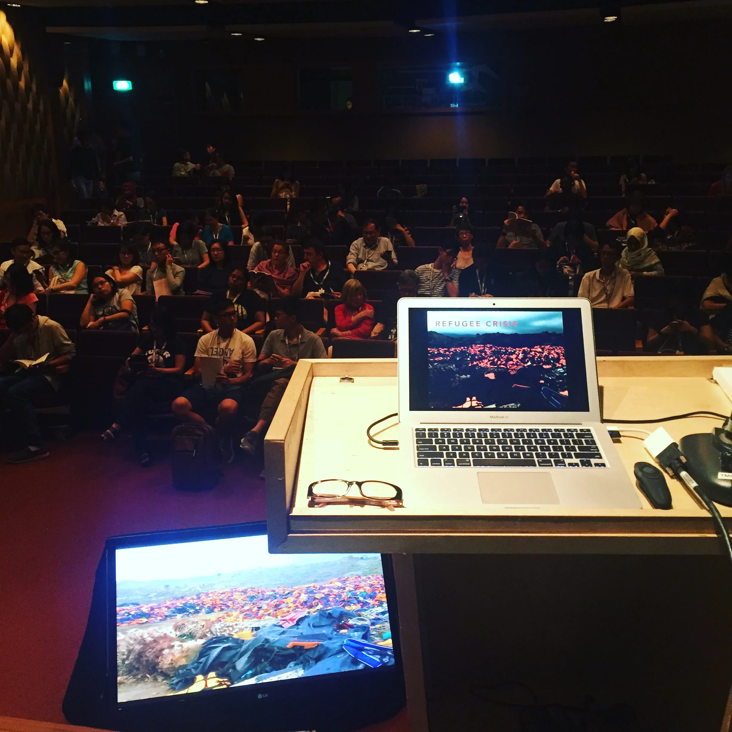 Presentation on refugee crisis at SWF 2016, Singapore