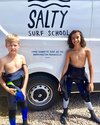 It's great seeing kids embrace the ocean and outdoors. These little rippers are killing it! #saltysurfschool