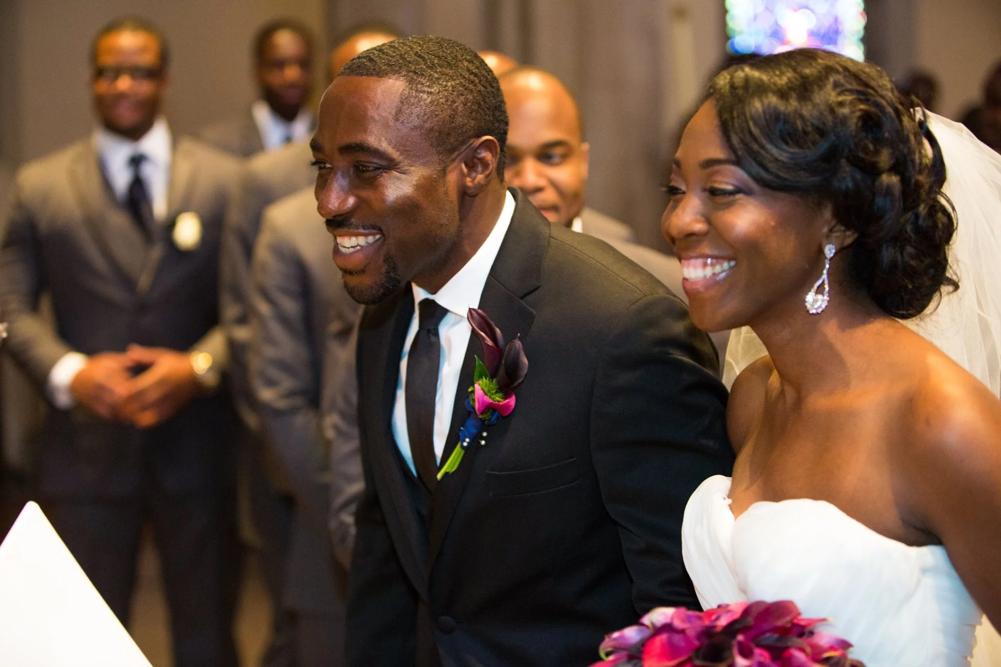 Brides hair by Onyinyechi Hair Extensions Studio - Los Angeles, CA.