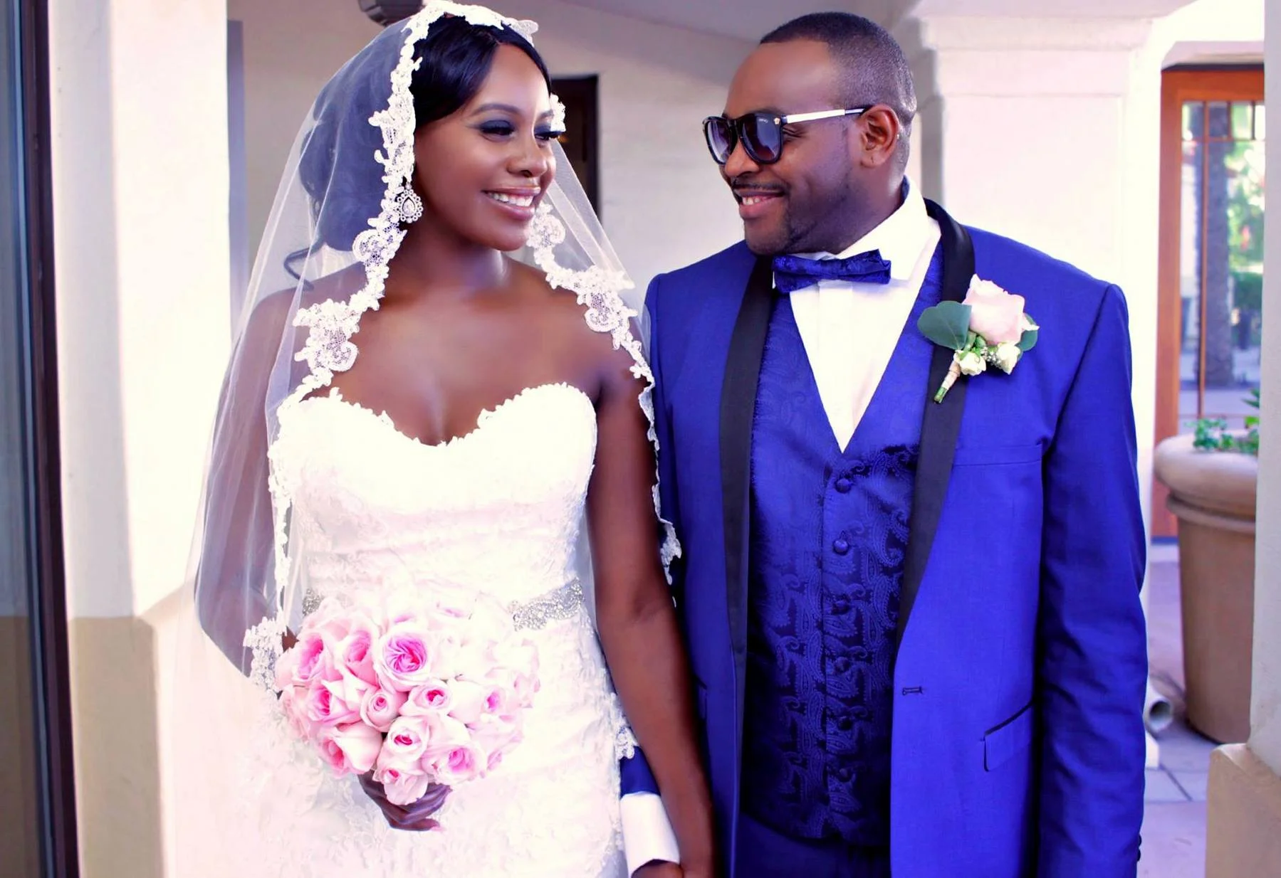 Brides hair by Onyinyechi Hair Extensions Studio - Laguna Hills, CA.