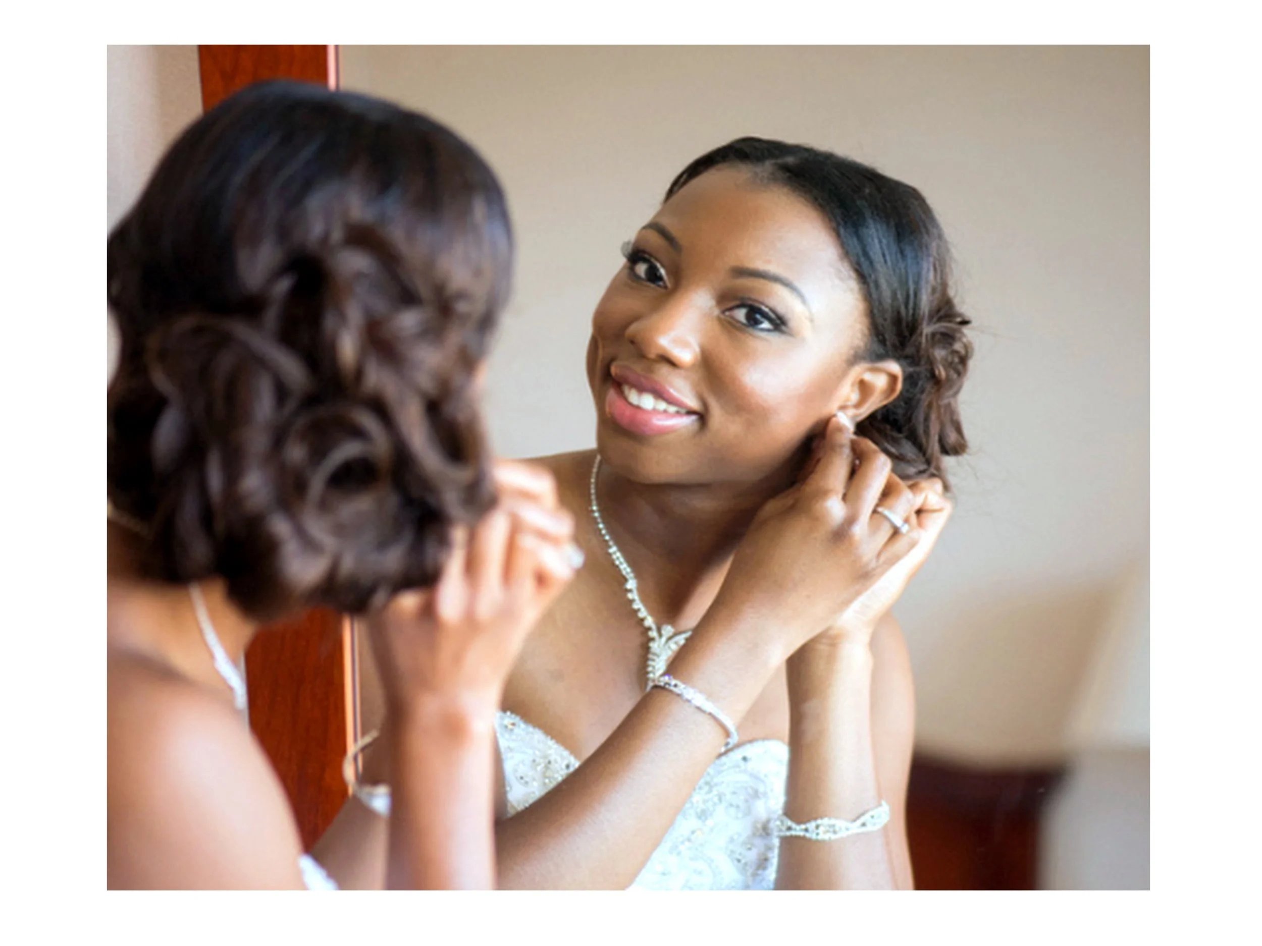 Brides hair by Onyinyechi Hair Extensions Studio - Torrance, CA.