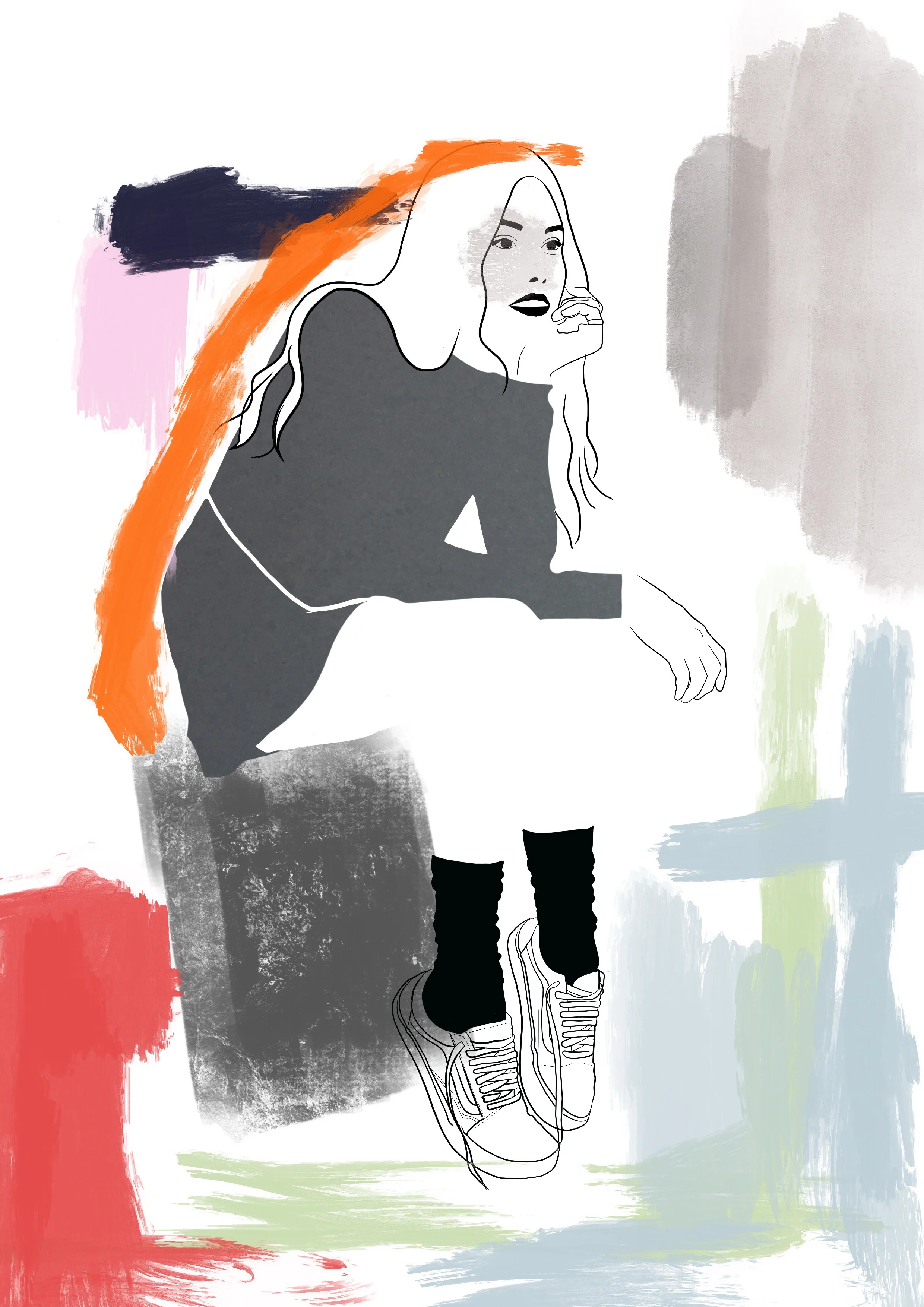 sneakers collage
