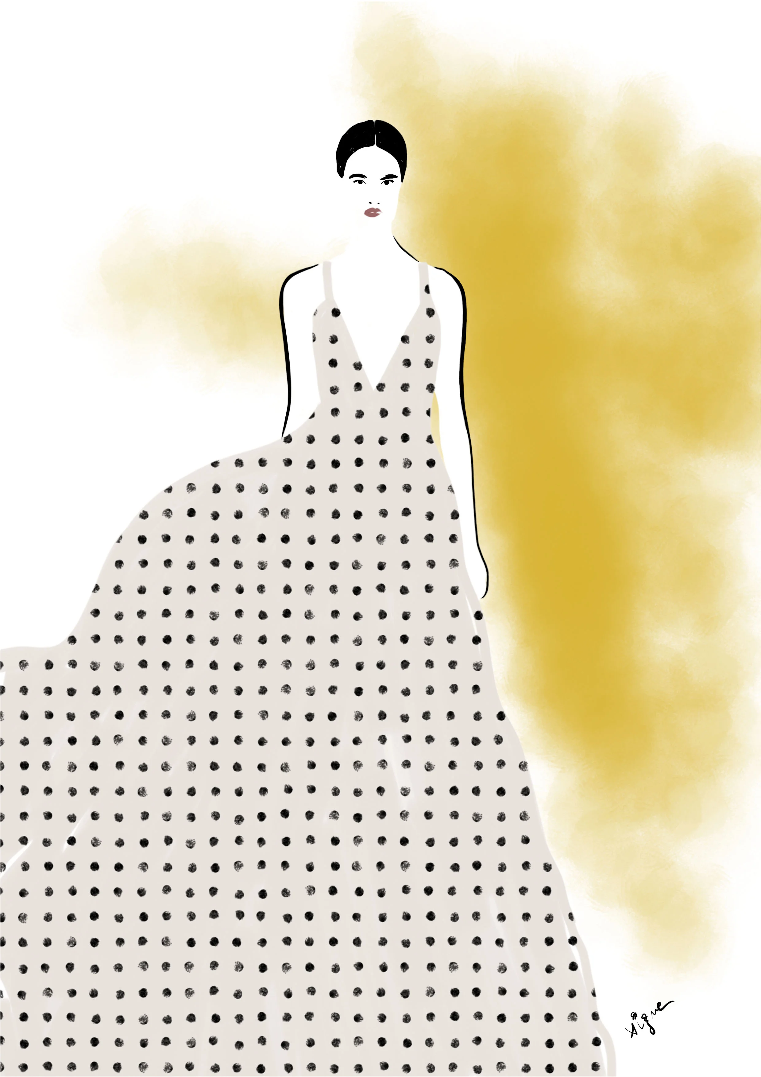 polka dots dress