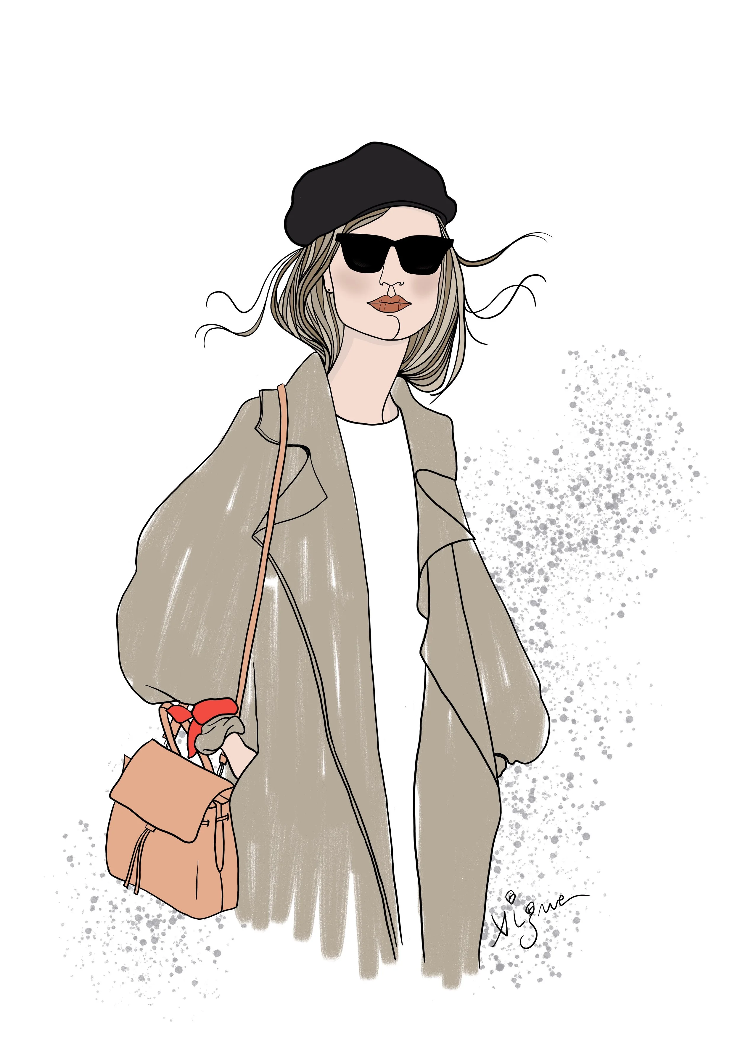 sunglasses &amp; trench