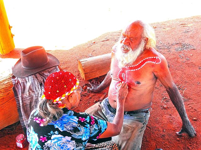 #Anangu&nbsp;are guided by&nbsp;Tjukurpa&nbsp;(law) to keep both culture and country strong and whilst it may not be obvious to a passer-by it was easily felt as we went about in acknowledging country. 
For Yankunytjatjara Elder, Bob Randall, when sp