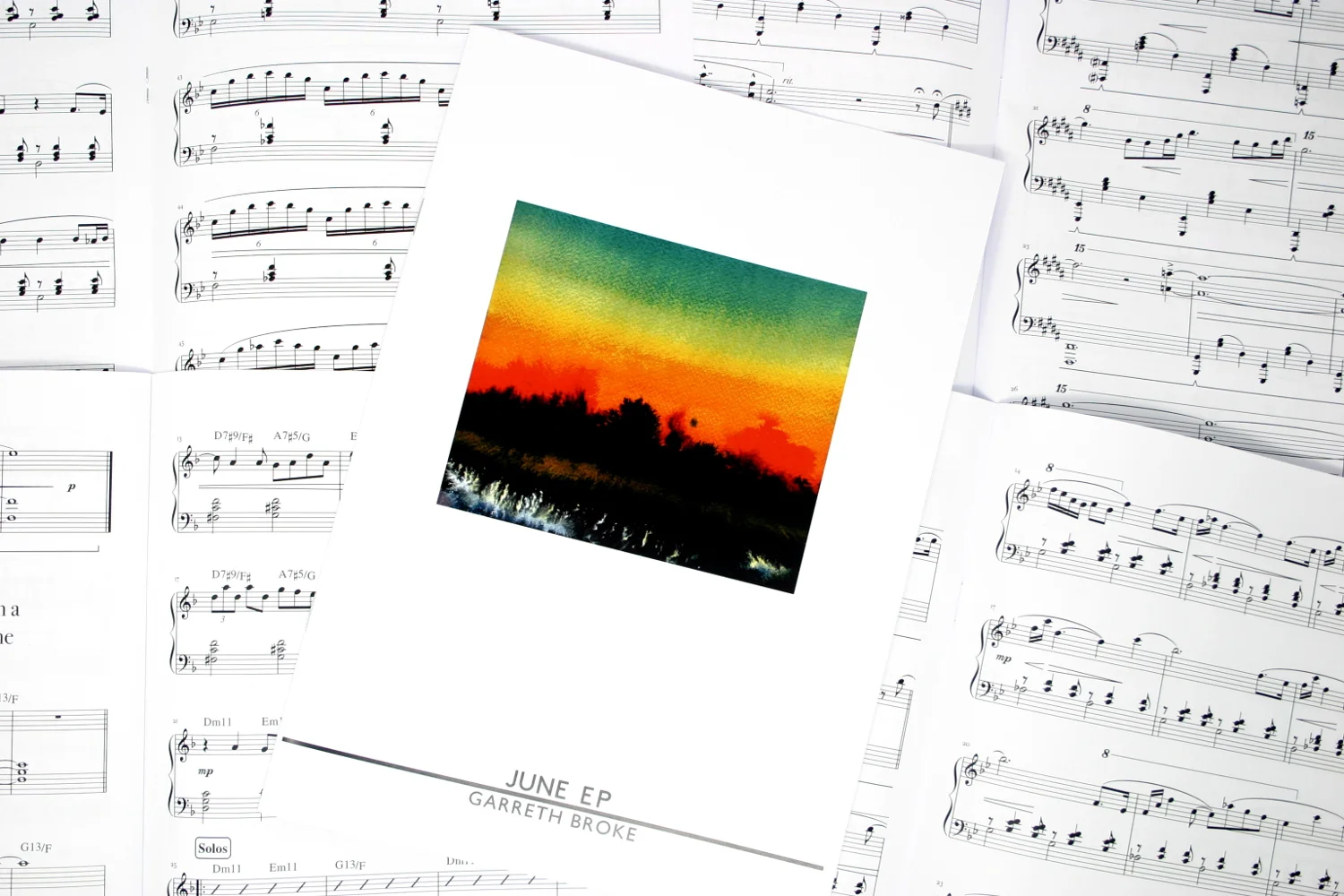 sheet music for the June EP - now available 