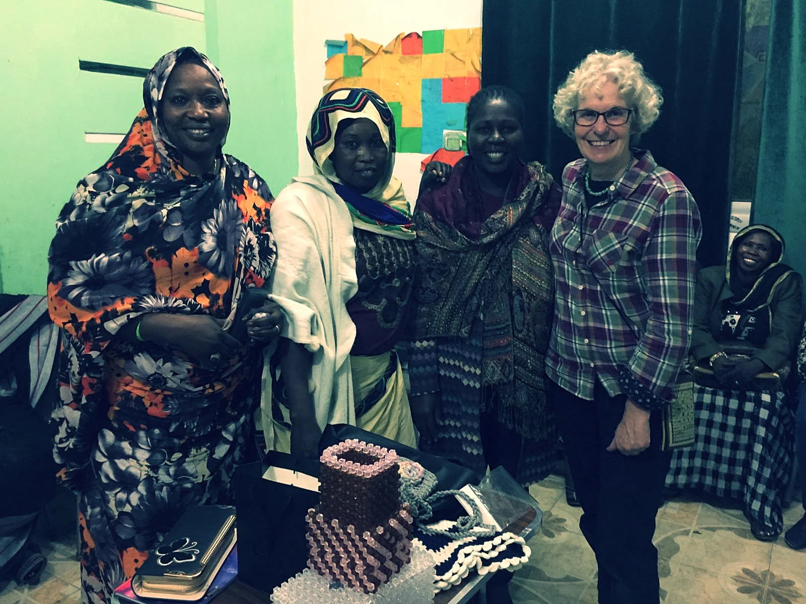 As darkness falls, the classroom is transformed by happy voices
