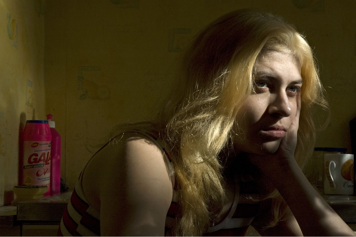  Anna at a shelter for women who escaped from sexual slavery, Odessa, Ukraine. 