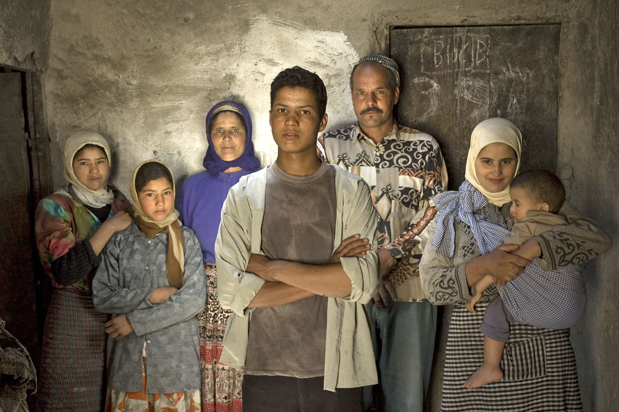  El Borg, Morocco. Mohammed and family. 