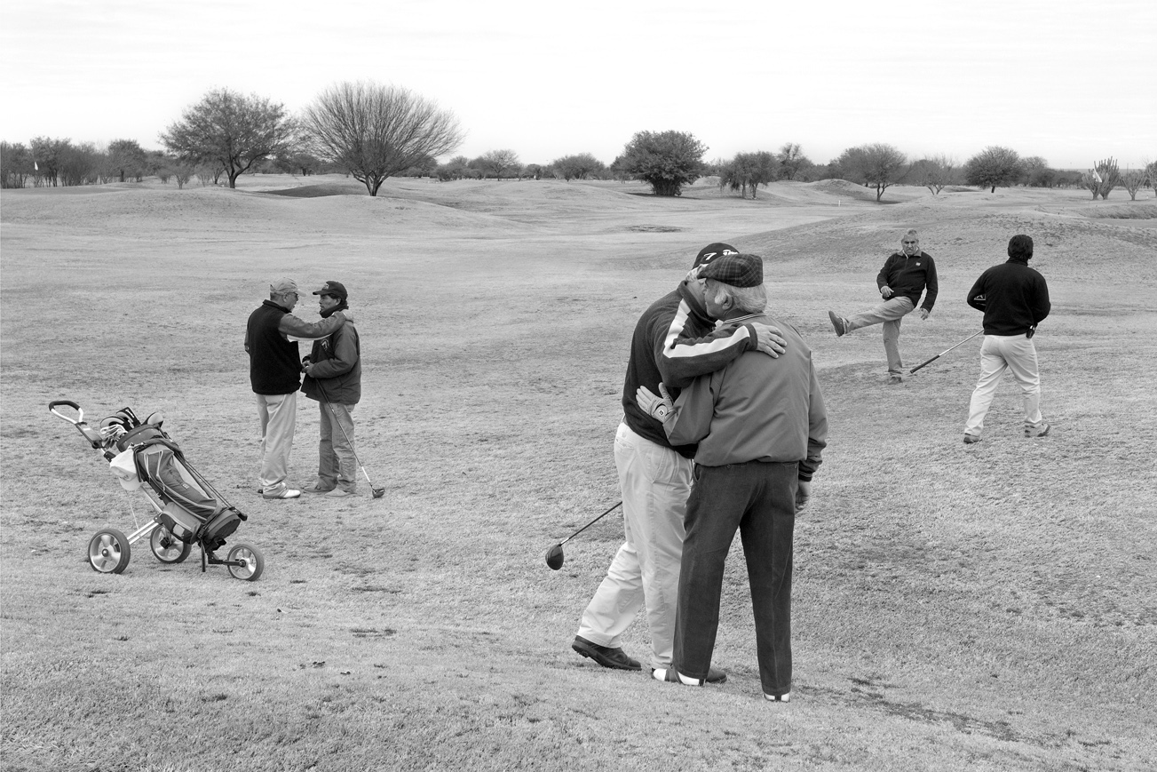  Ex-President Menem playing golf with friends, La Rioja, Argentina 2008 