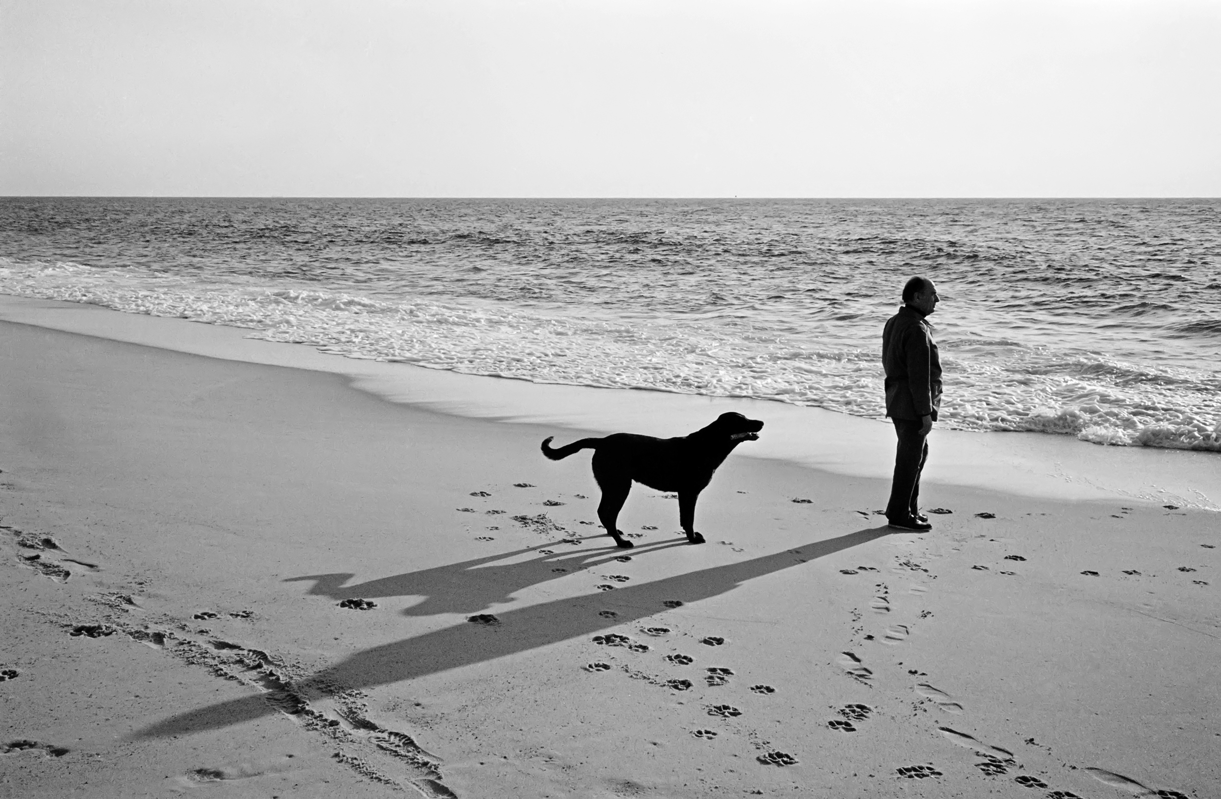  With his dog Nils at Soustons, France 