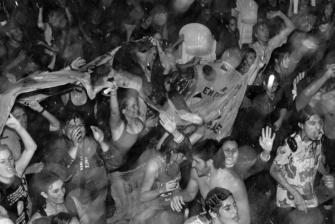 Rock concert under the rain, Buenos Aires, 2008