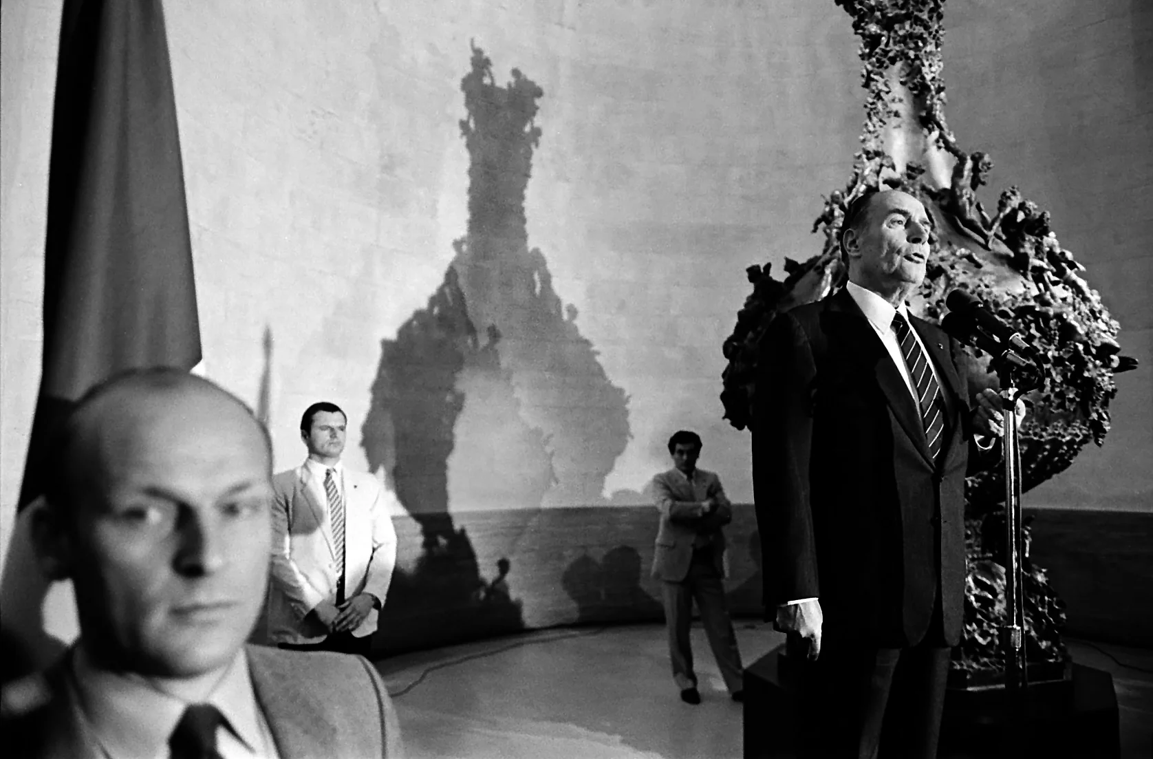 President MItterrand in San Fransisco.