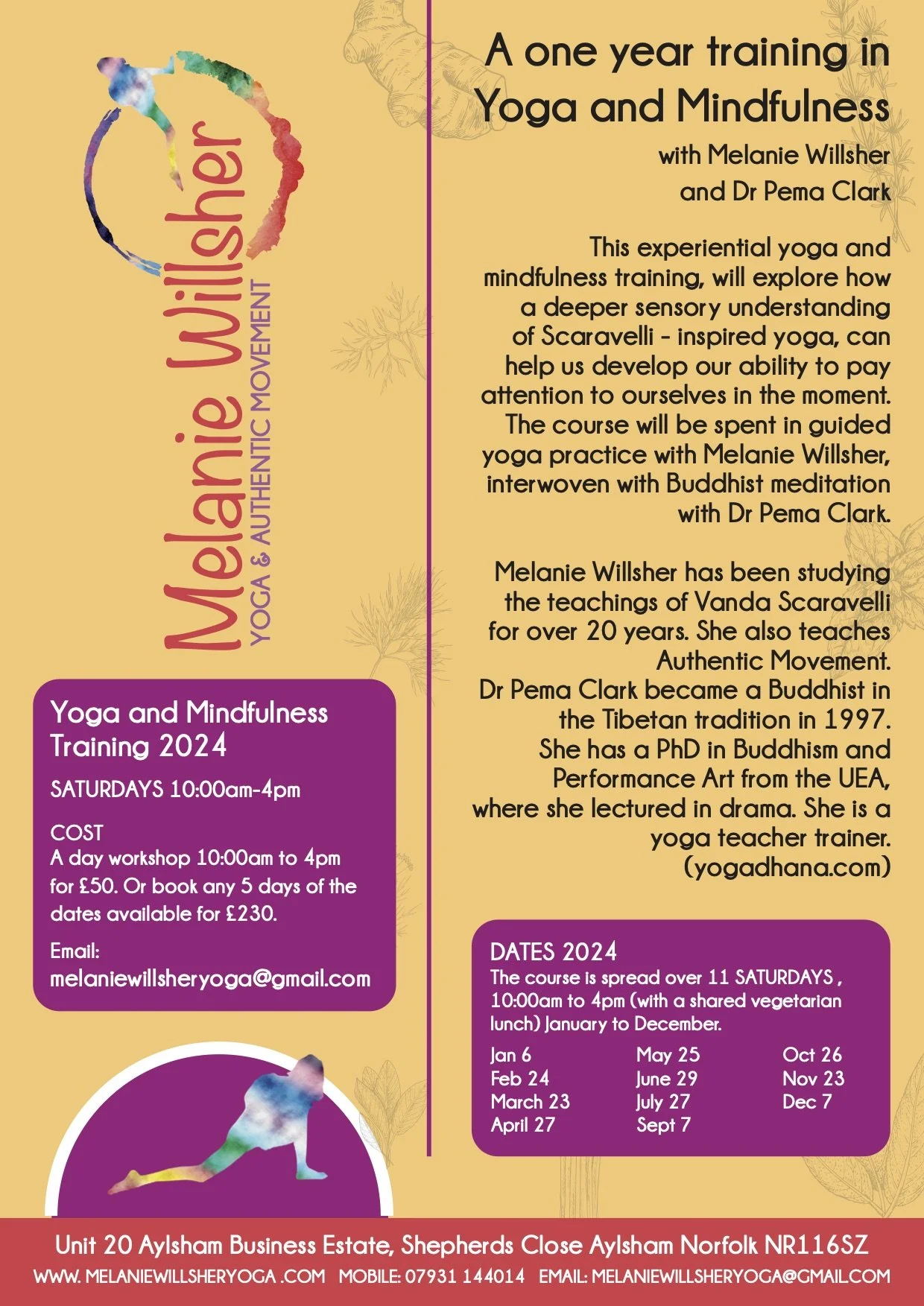  Yoga and Mindfulness Training Aylsham Business Estate, Studio 20, NR116SZ