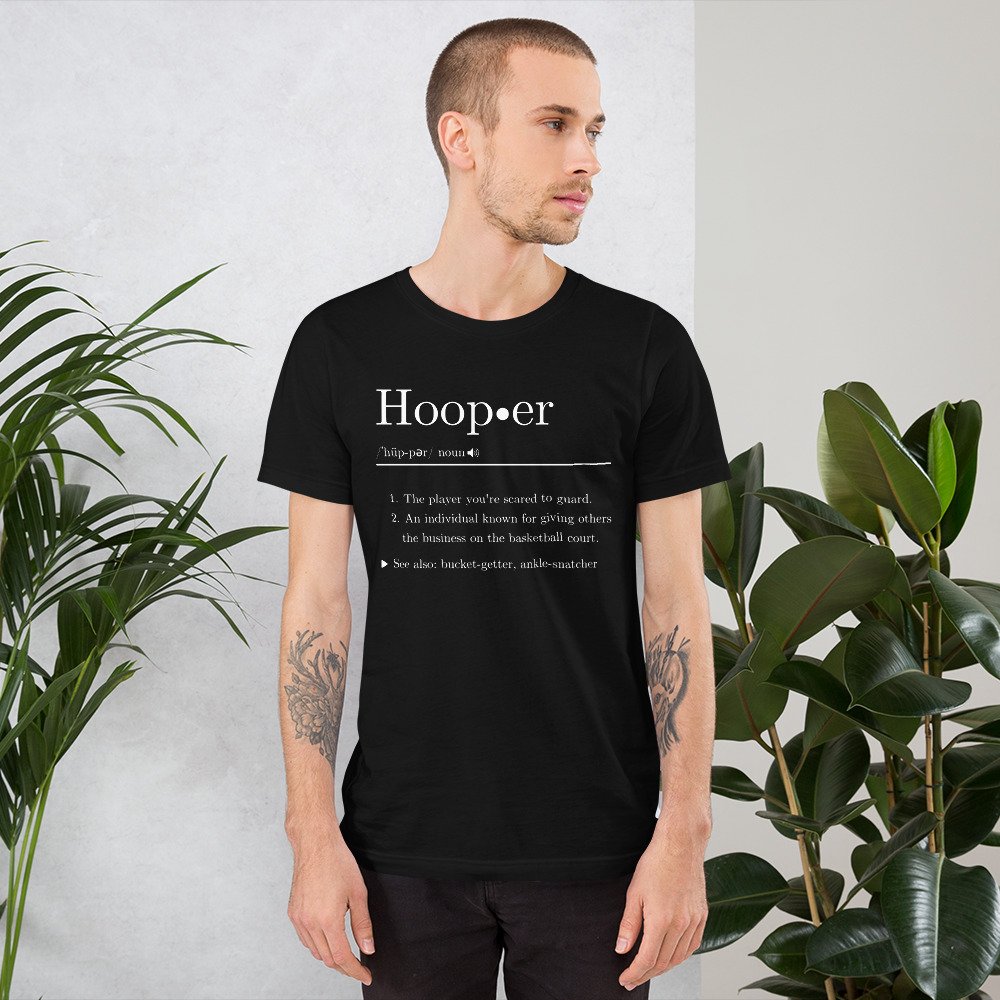 Basketball Hooper Definition Shirt can make for a great basketball outfit for players.