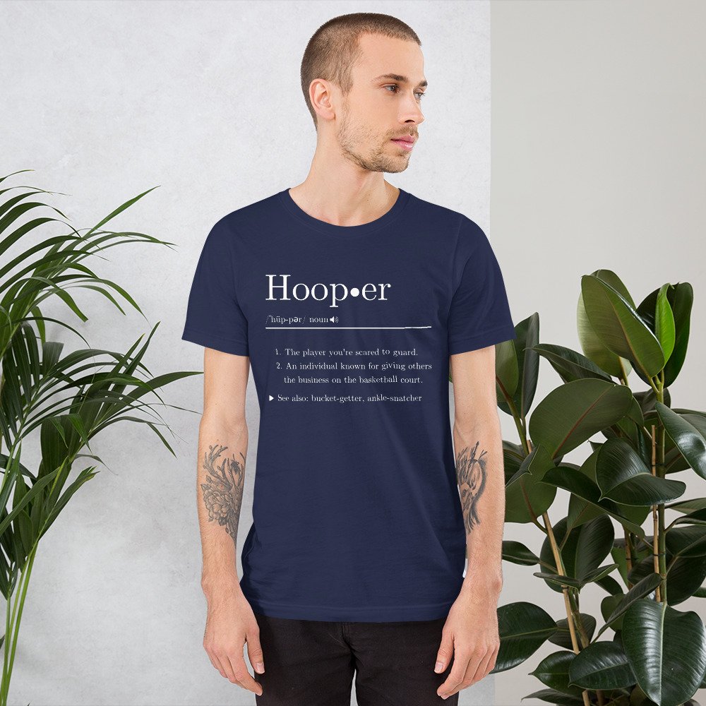 Basketball Hooper Definition Shirt can make for a great basketball t shirt gift to friends and boyfriends.