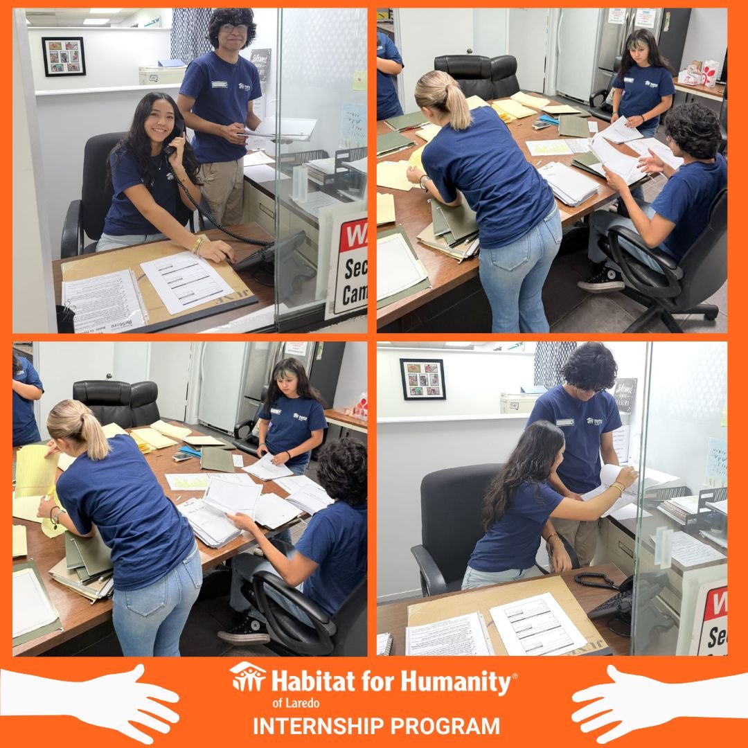 Halfway through the summer internship at Habitat for Humanity of Laredo, and our interns are thriving!
From hands-on construction to leadership and admin skills, their growth is inspiring. We’re proud of their impact so far, and excited for wha