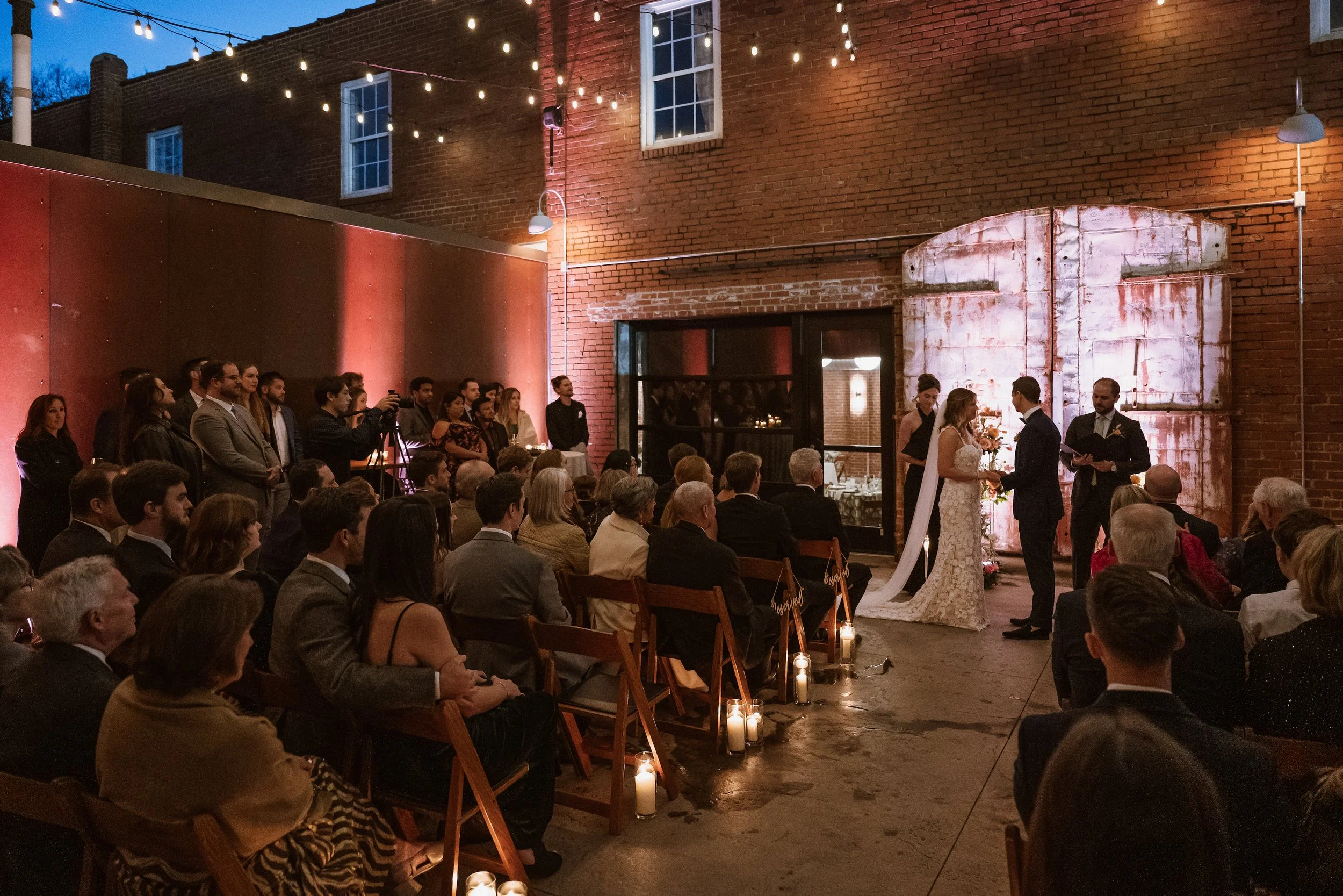 Real Wedding: Molly and Andrew's Candlelit Winter Wedding