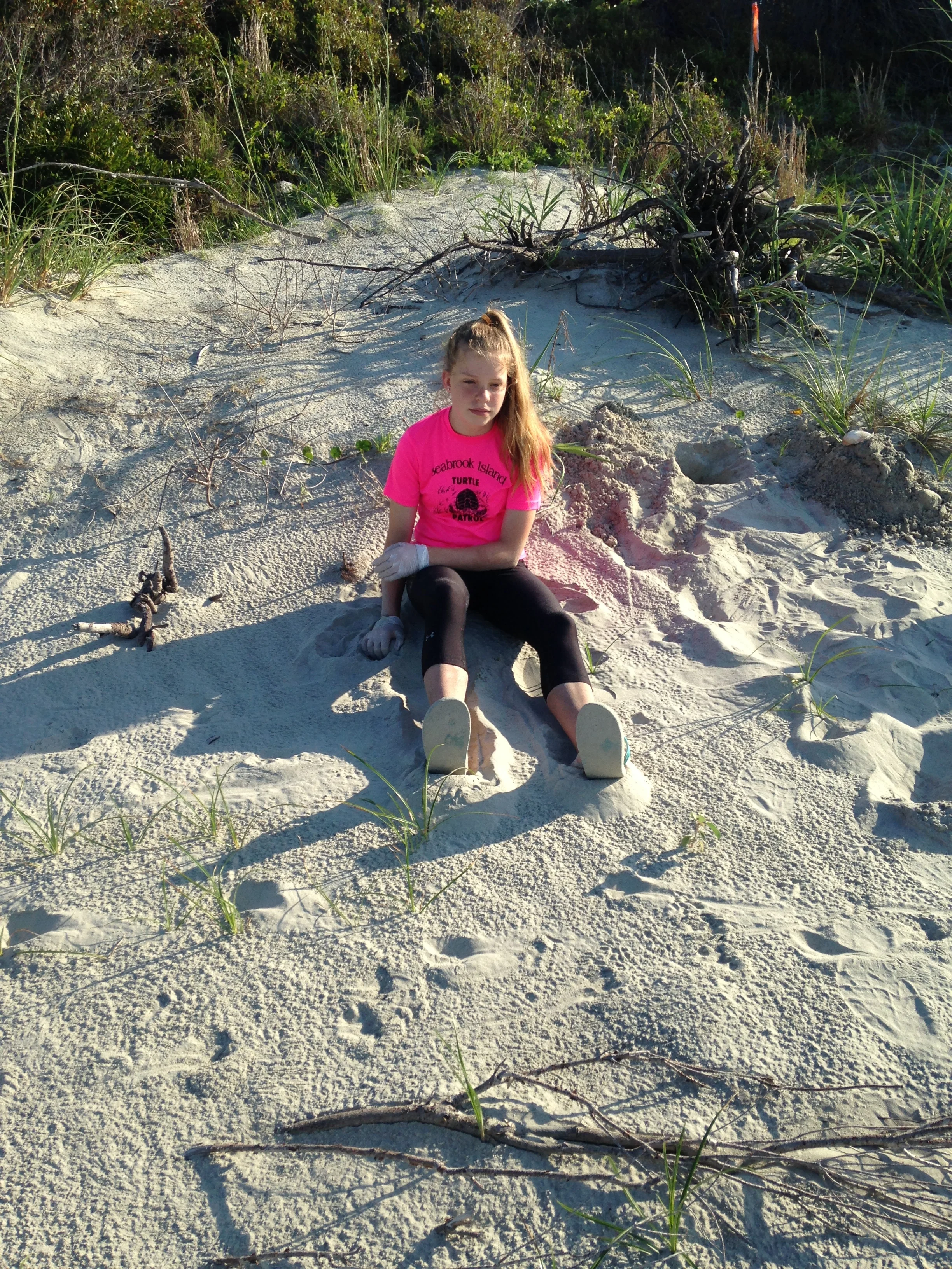 sarah waiting for eggs.JPG