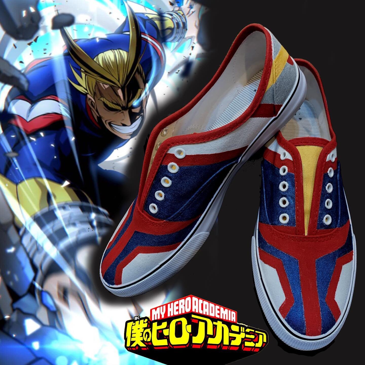 All might painted shoes #myheroacademia #customshoes #allmight