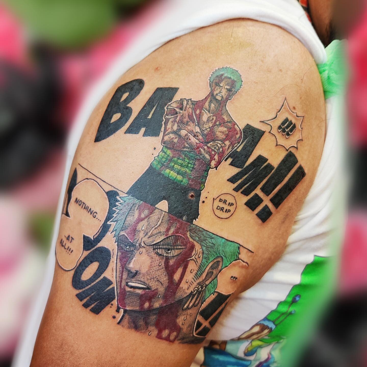 ⚔️ Z O R O 🗡 

Did this super awesome colored One Piece manga panel!! It was super awesome to do and I want to do more manga panels!

#onepiece #onepieceedit #onepieceanime #onepiecetattoo #onepiecetattooidea #animetattoo #mangatattoo #mangapanel  #