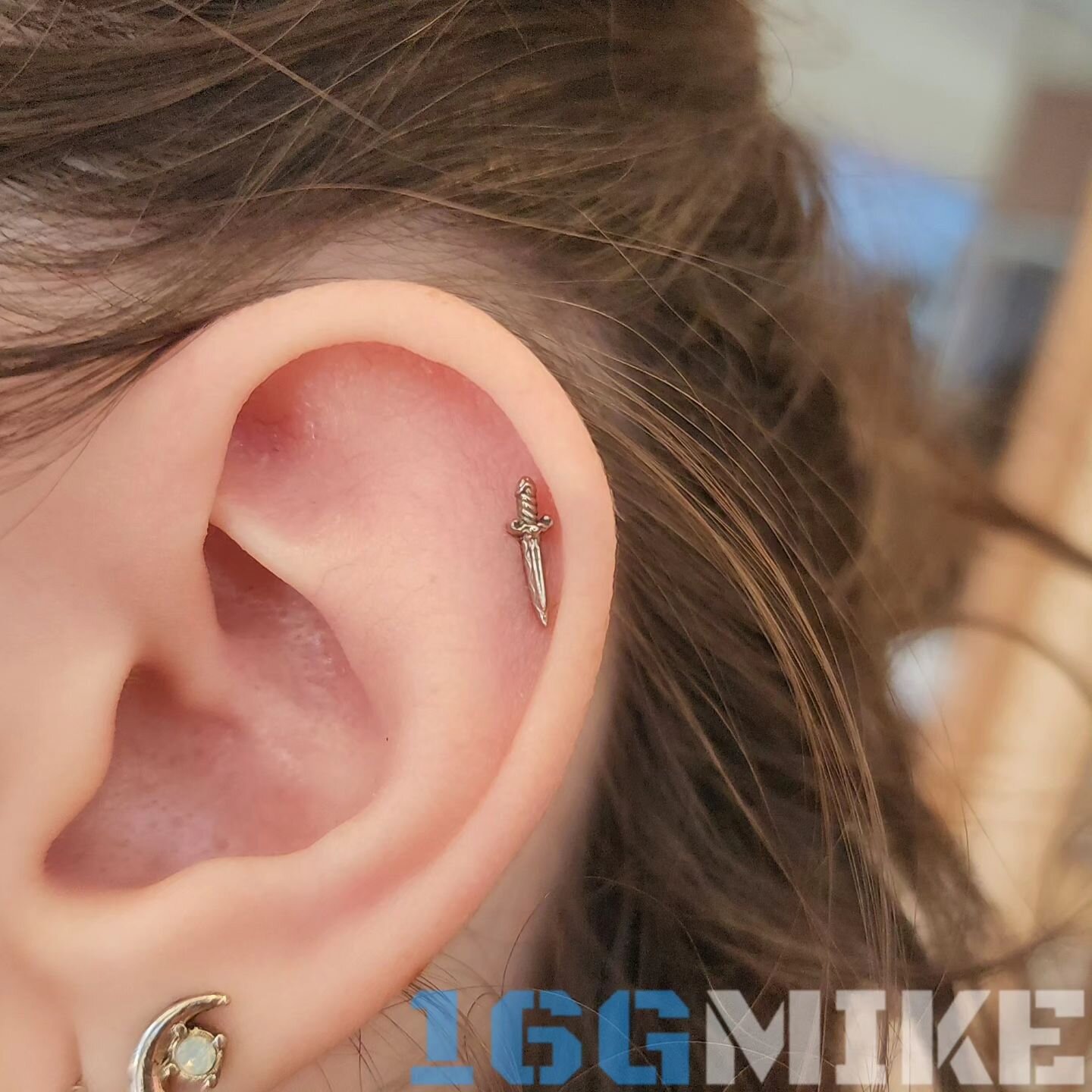 Healed helix with 18kw dagger from @anatometalinc