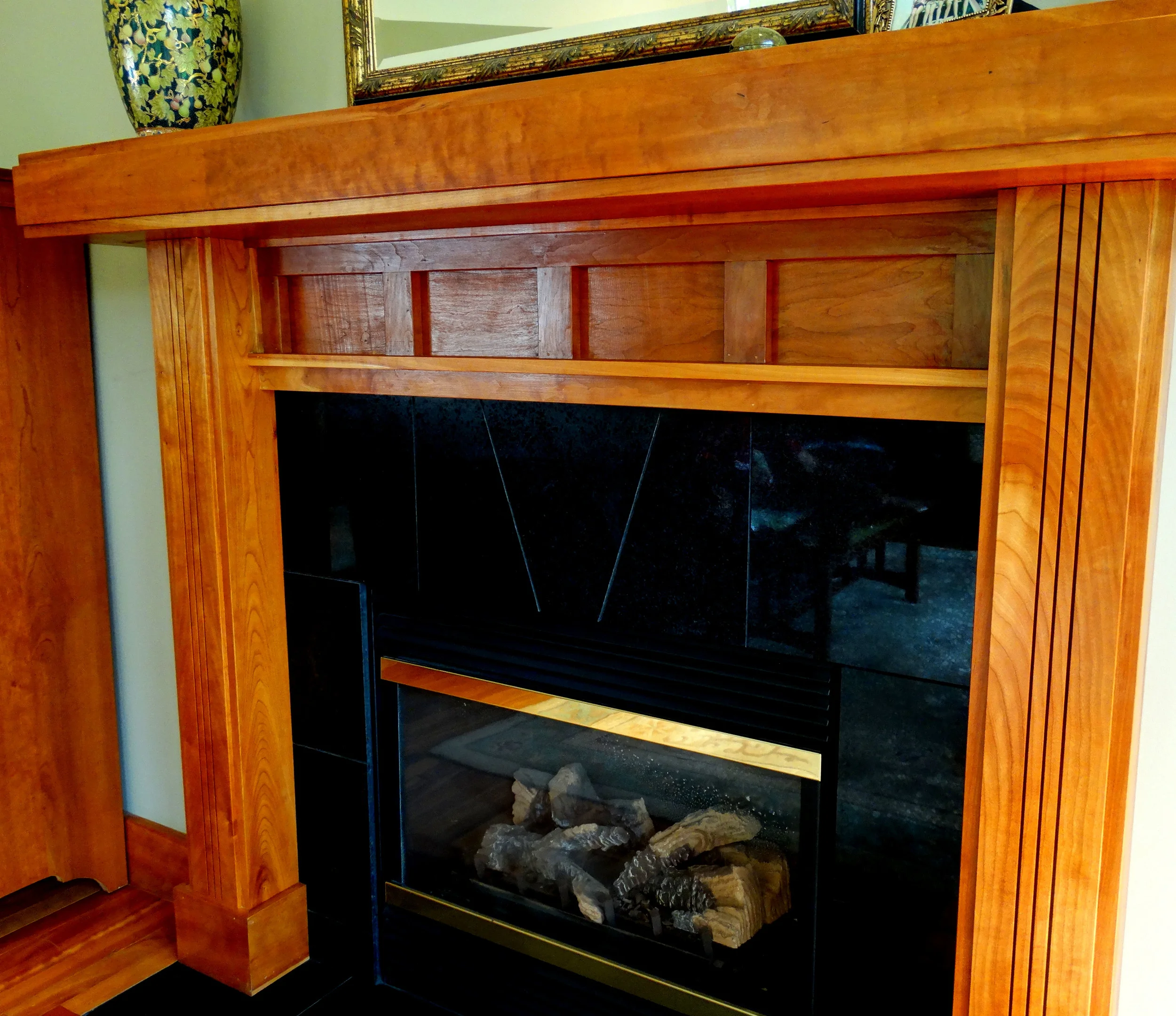 Statement fireplaces.