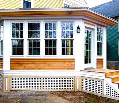 A sunroom adds warmth, light and dimension.