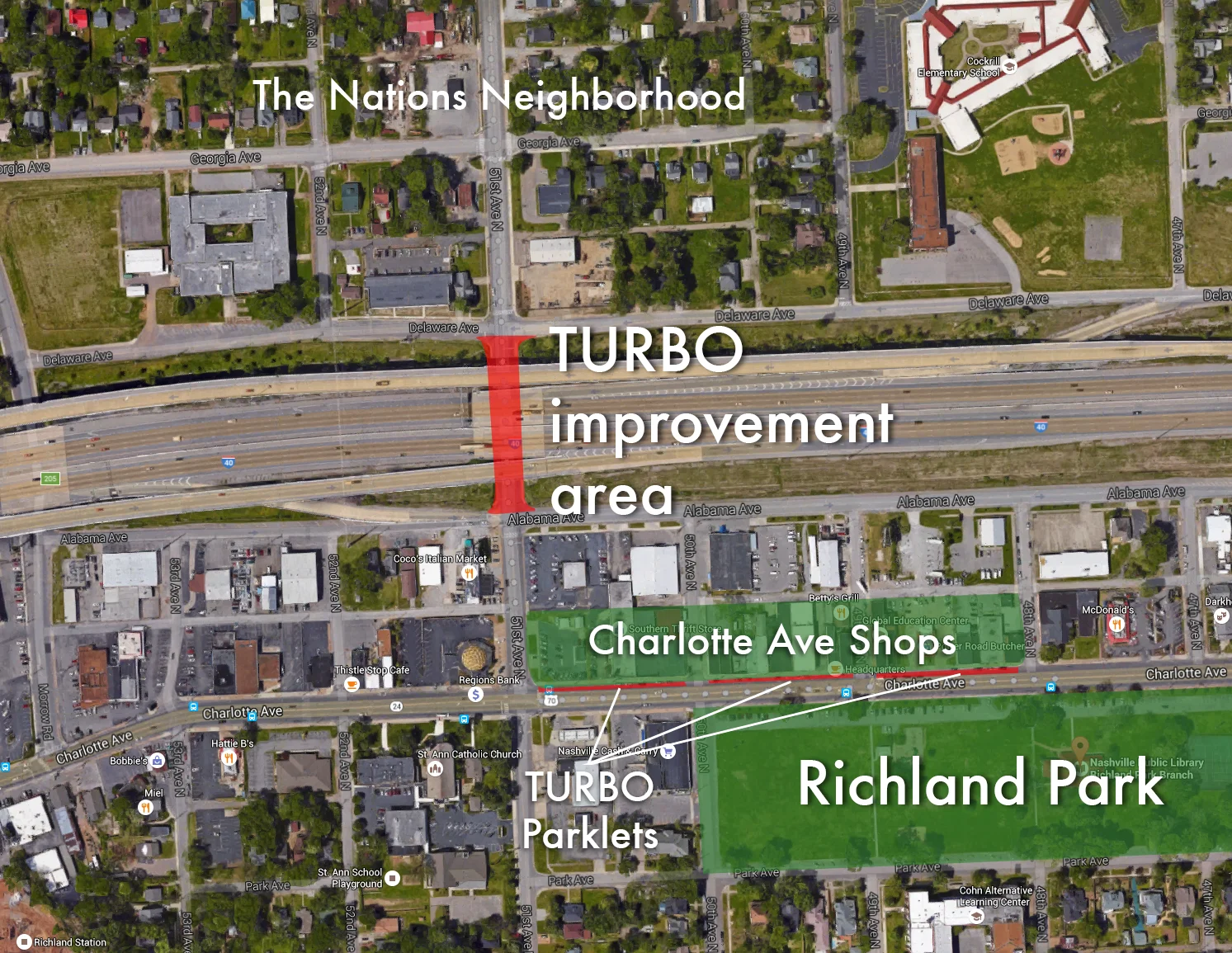 Tactical Urbanism Plan for Richland Park Market Festival