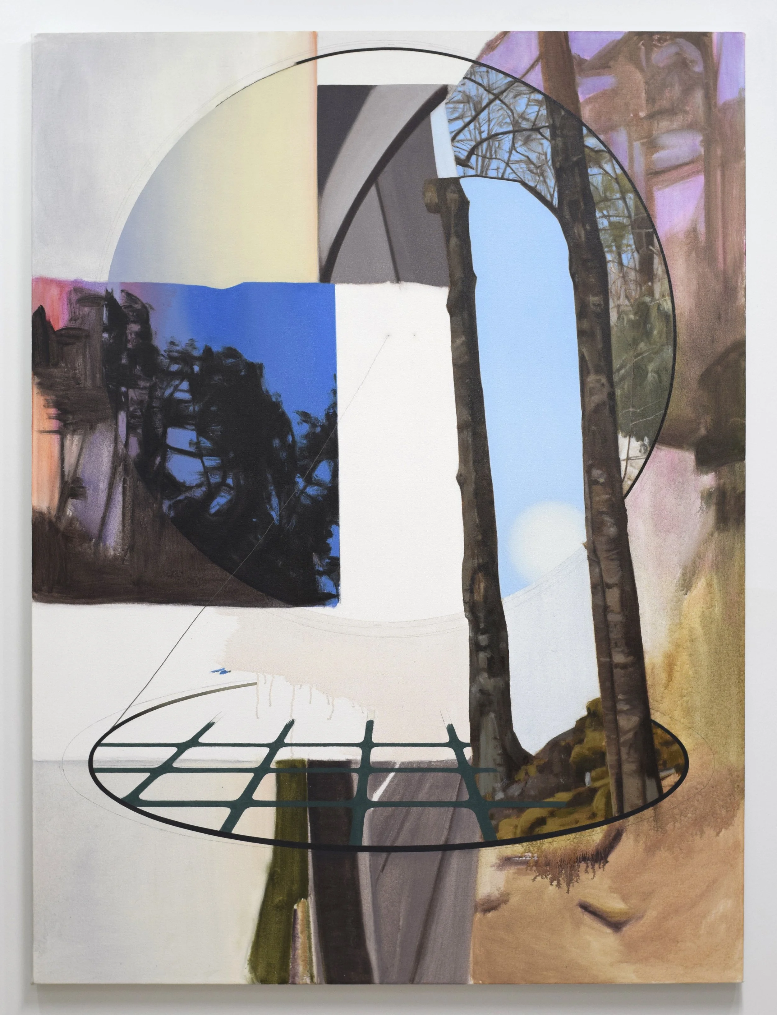   Bridges , 2026, oil on canvas, 53.5” x 40” 