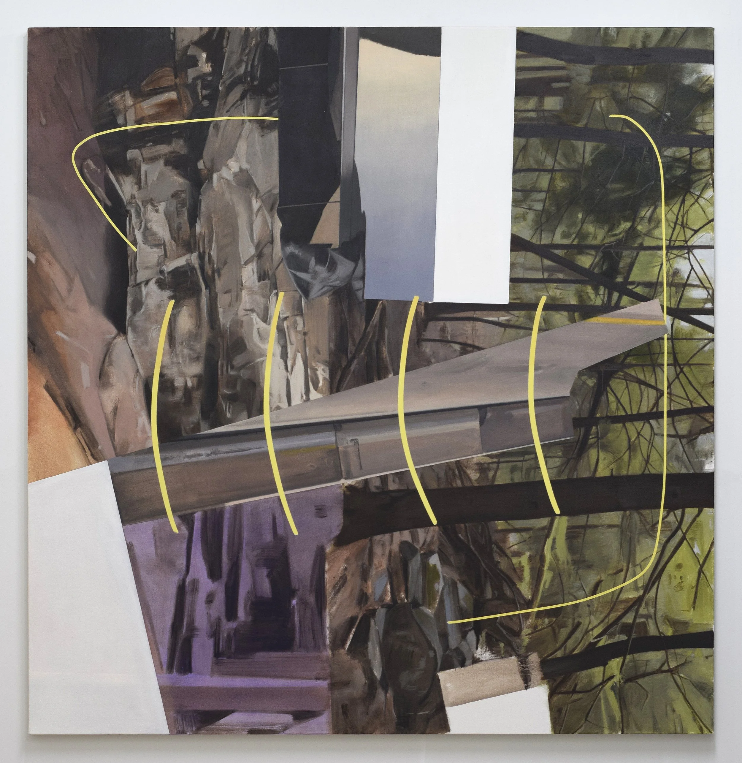   Forest II: Stitches , 2026, oil on canvas, 60” x 58” 