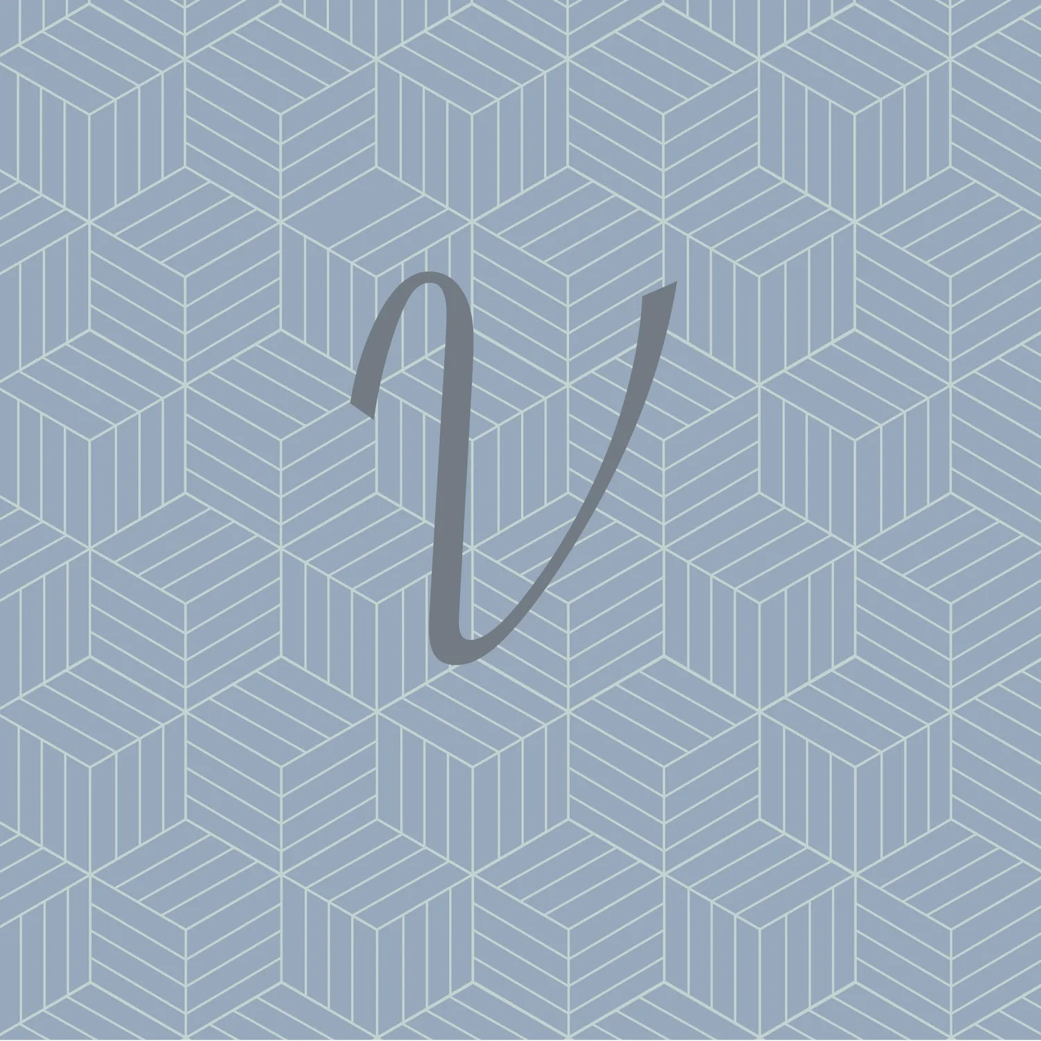 Natasha Toddc Alphabet Collection Letter V Graphite Imagination