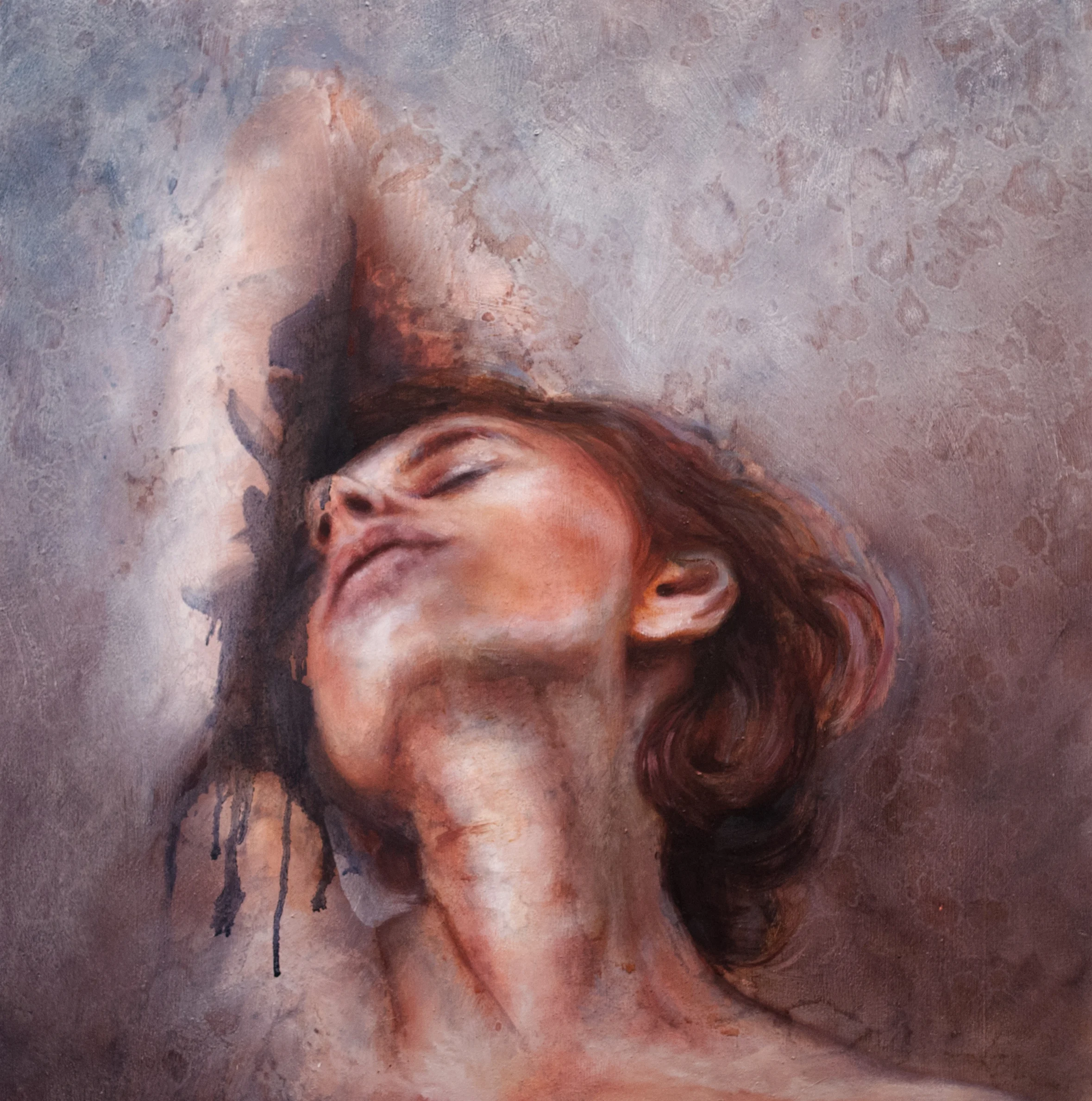 Dream Things True, Oil on wood, 18x18 inches Sold