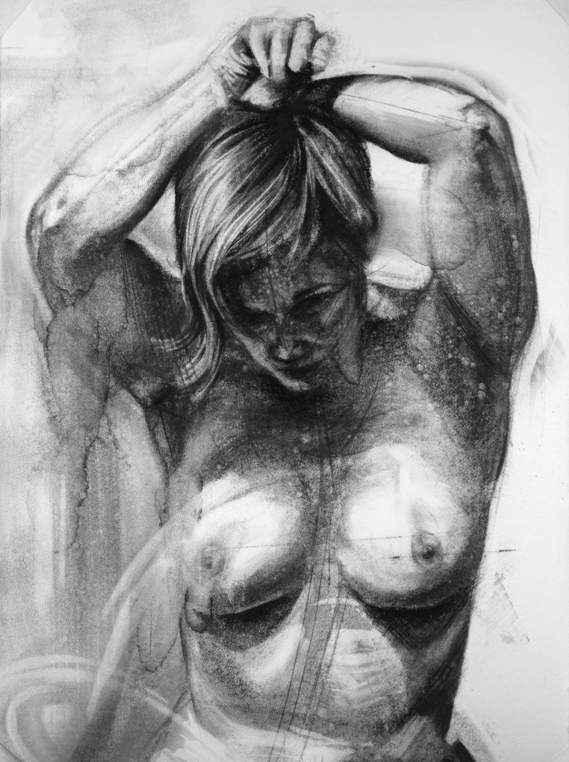 Puck, Charcoal on paper, 30x22 inches