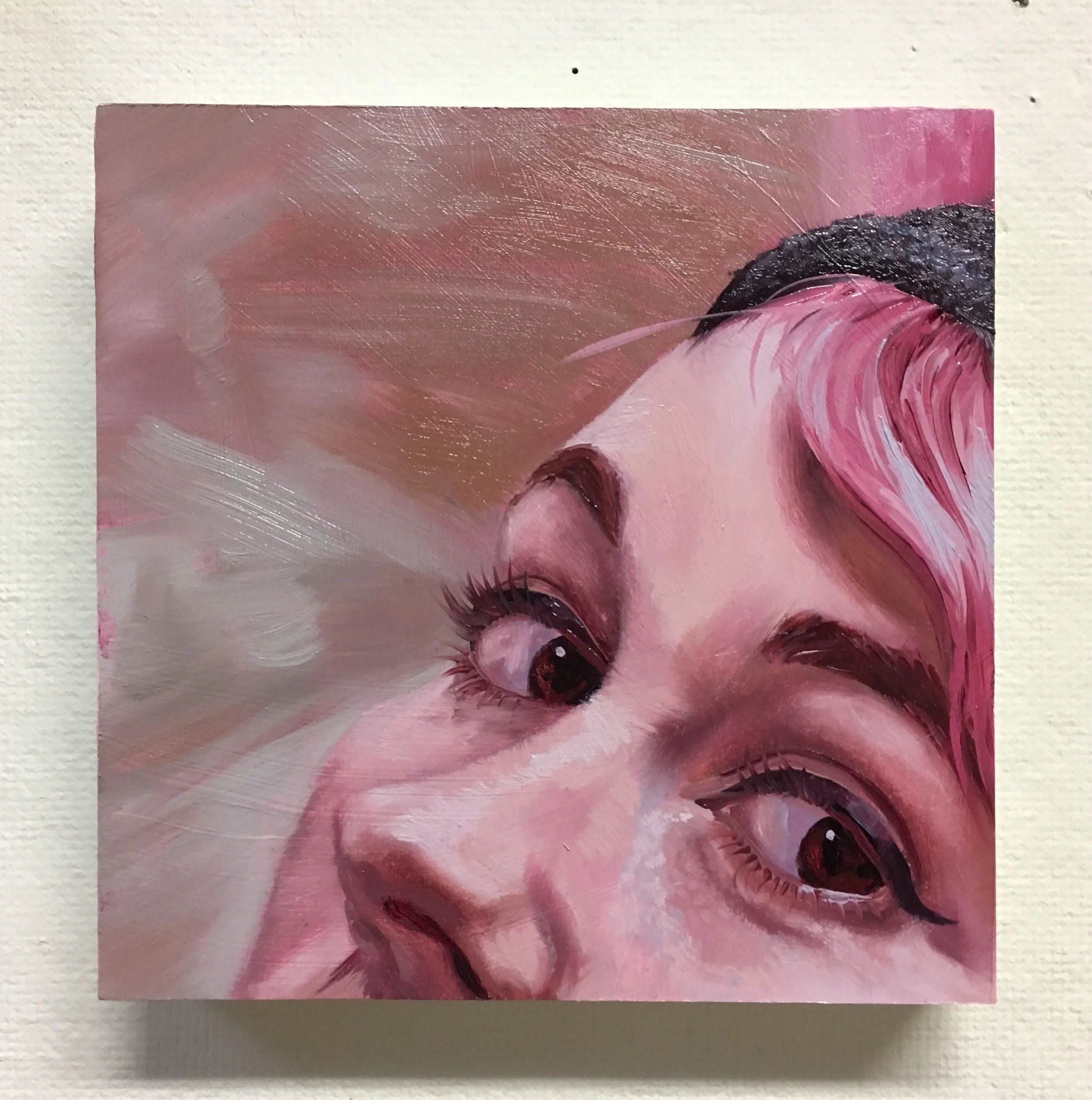 Watch, Oil on wood, 6x6 inches