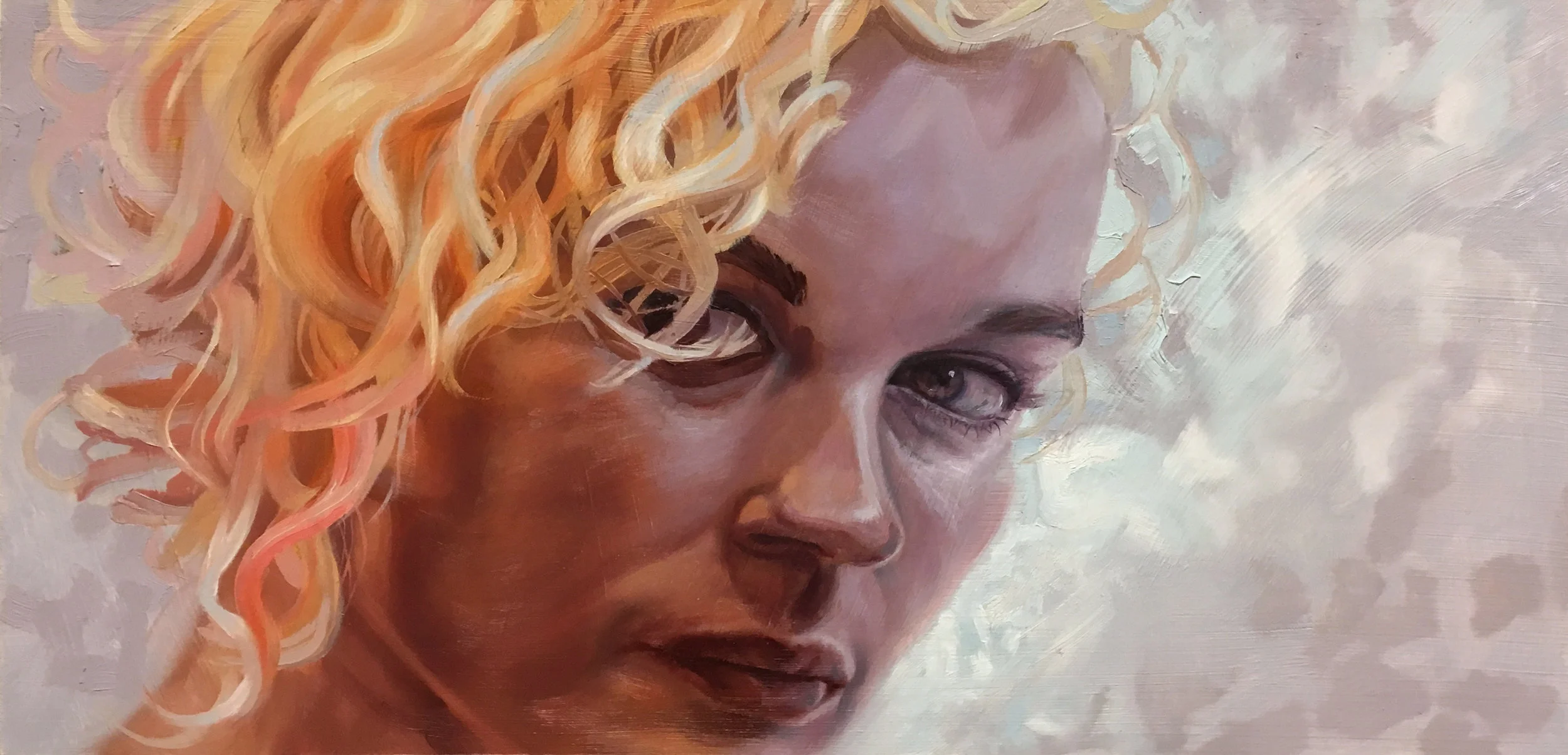Not Lost, Oil on wood, 10x20 inches