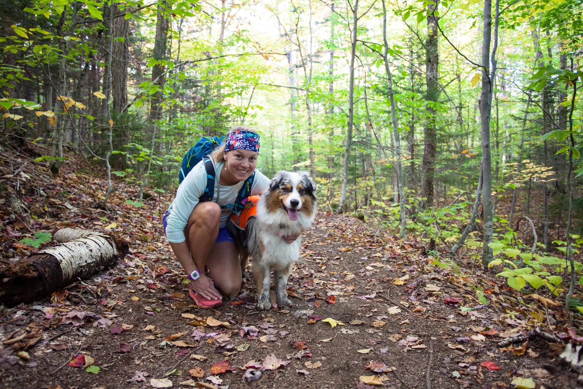 Hilary and Squall on the Signal Ridge Trail.