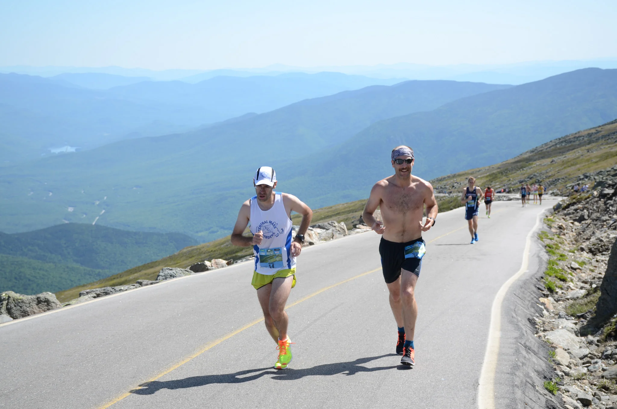 Running with local legend Kevin Tilton.