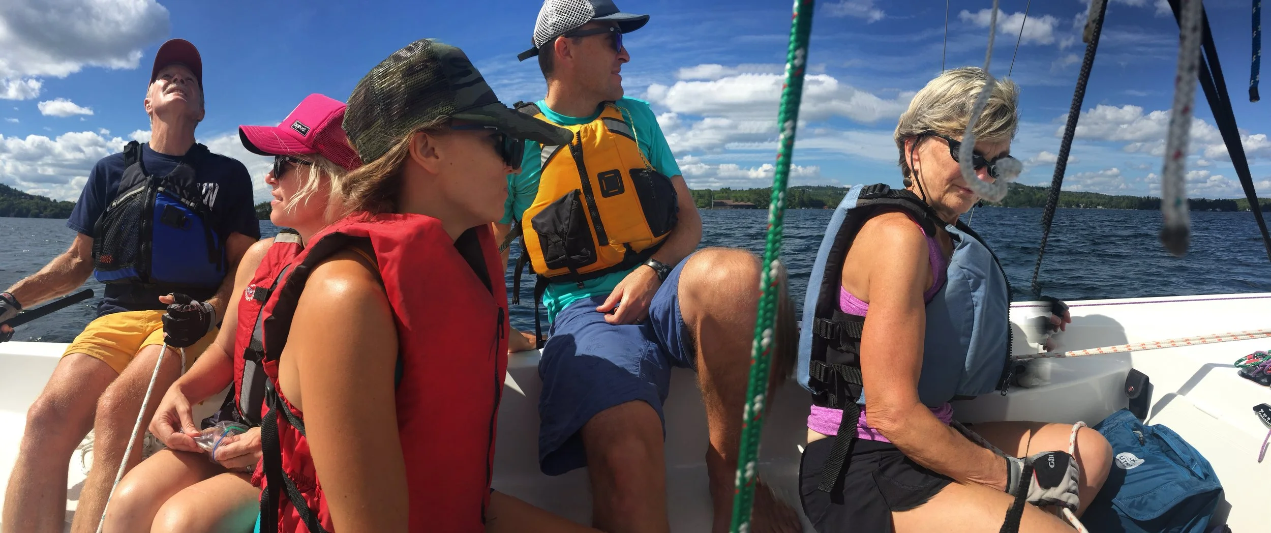 Sailing on Lake Sunapee.