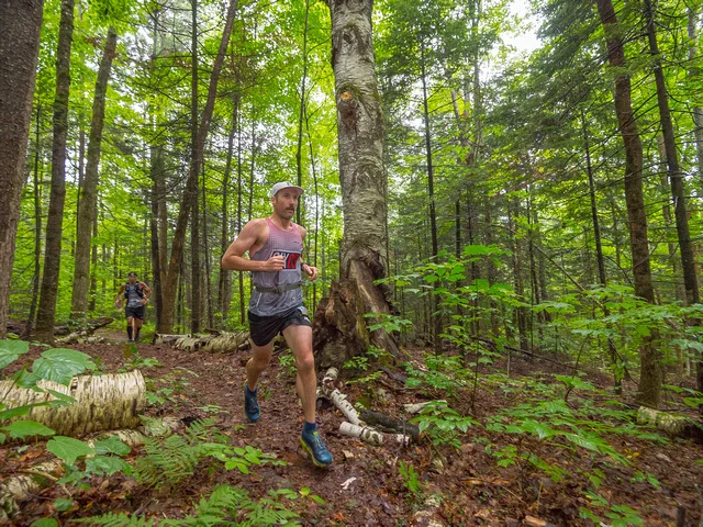 Working with Jim through the trail section. Photo: Joe Viger .