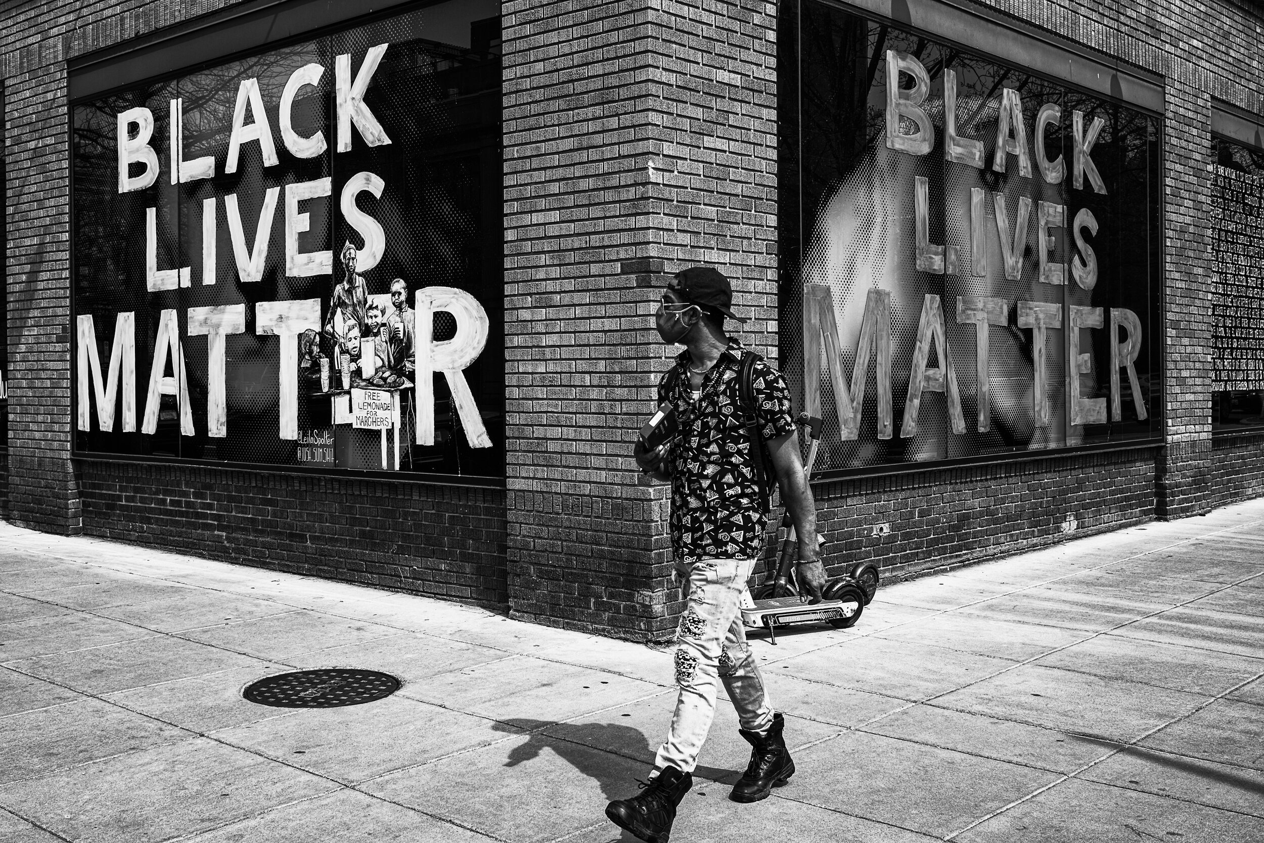 14th Street and P Street, NW. March 2021.