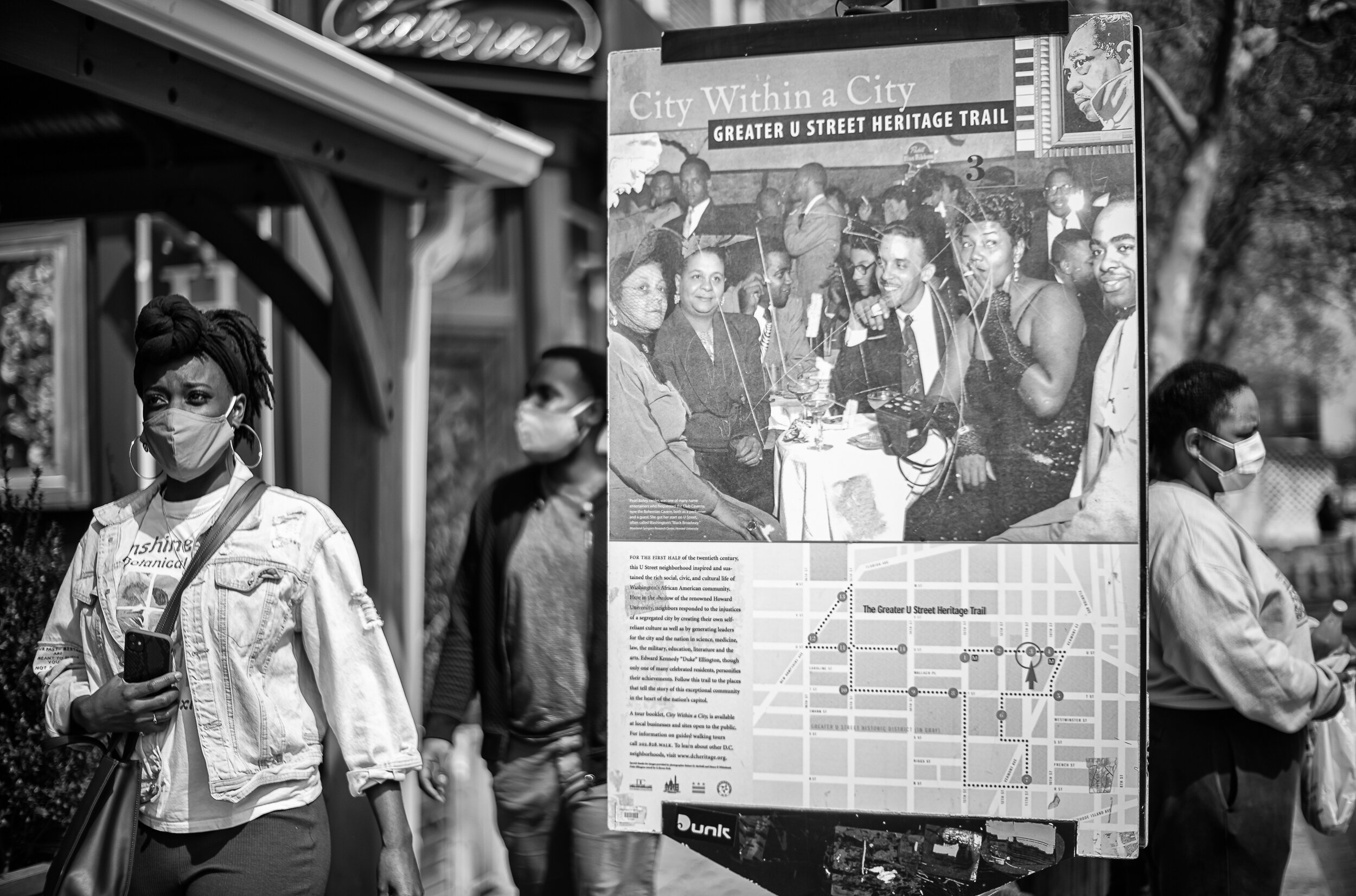 On U Street U Street, too, is changed from how it was before the ’68 uprising destroyed so many buildings, but it still retains its role as a center of Black Washington. If it is no longer truly the City Within the City, it remains a distinct and