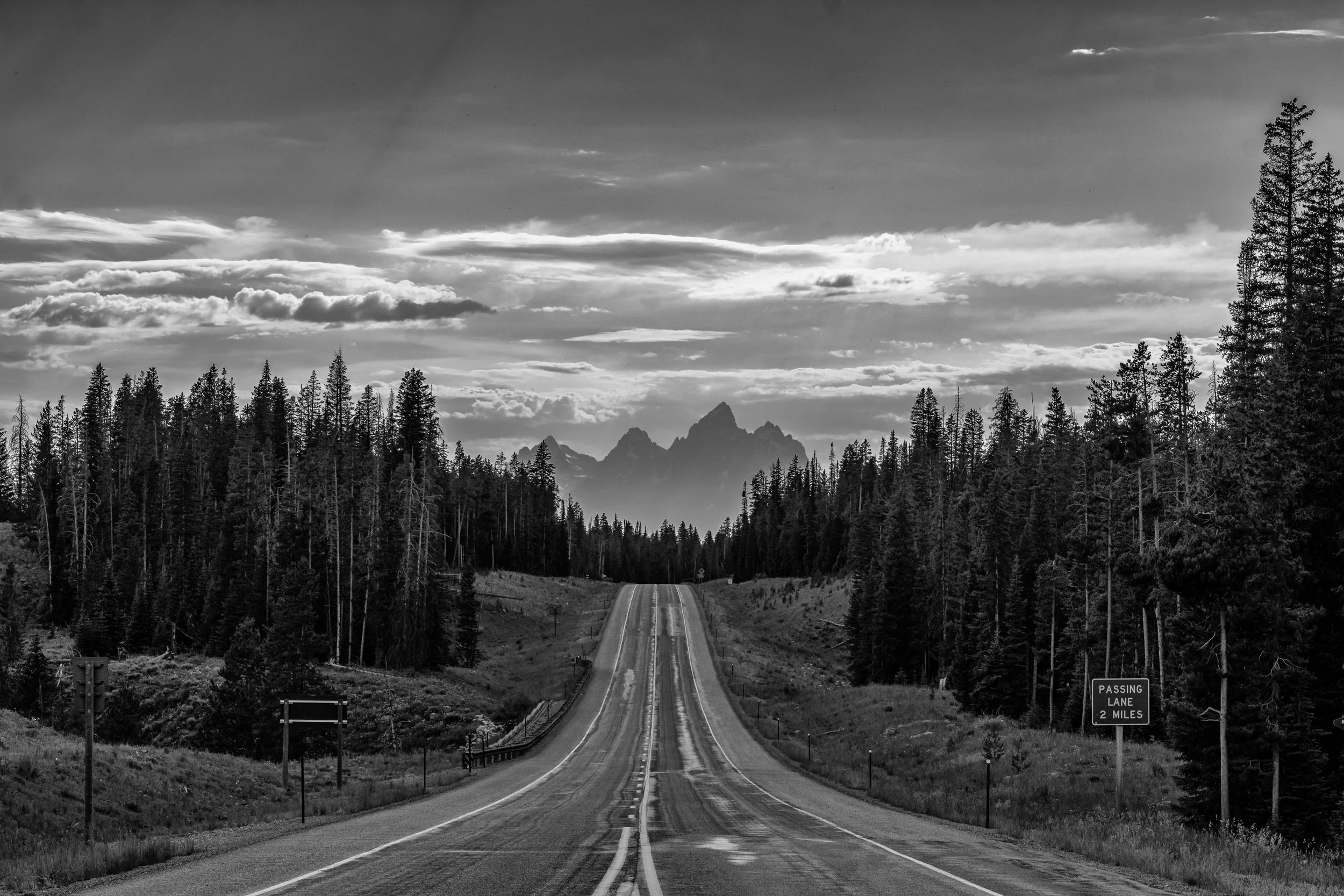 Tetons as you arrive from the NE via Togwottee Pass, July 2022