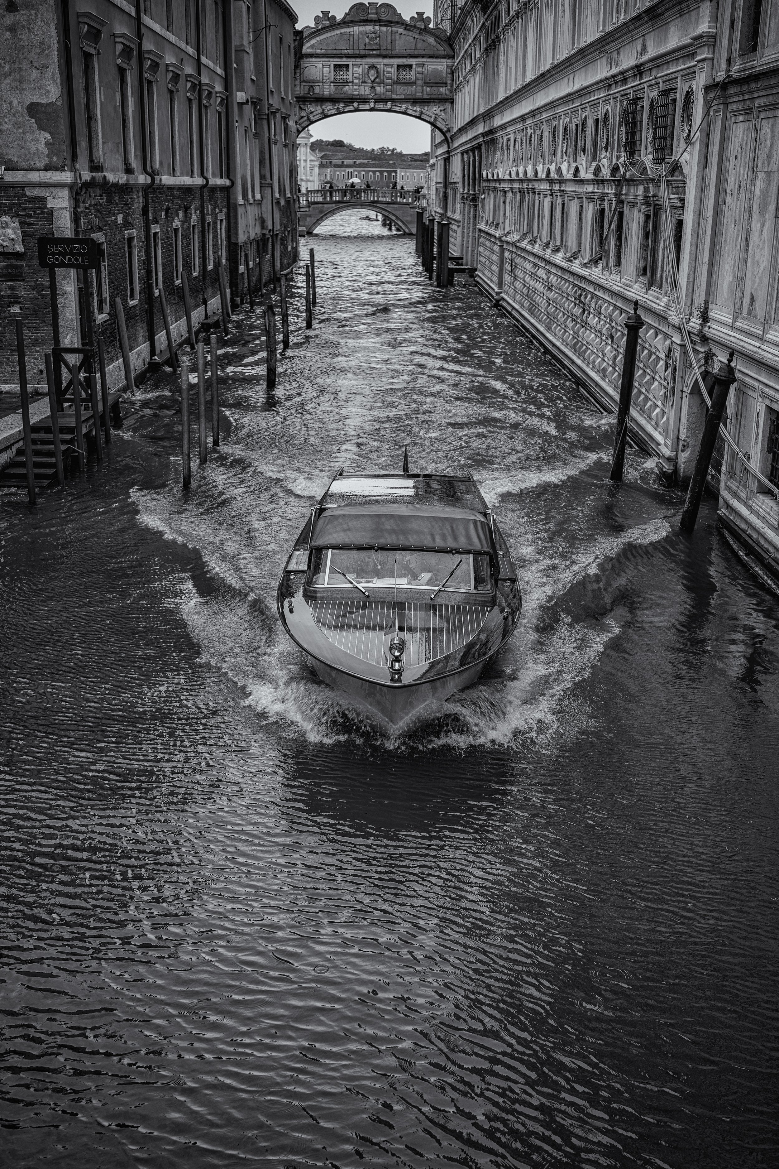 The canal beneath the Bridge of Sighs.