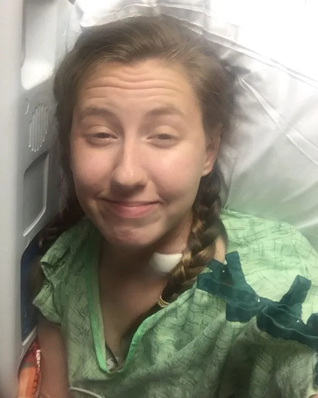 Bree's real hospital selfie