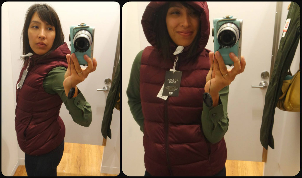 Down vest, medium