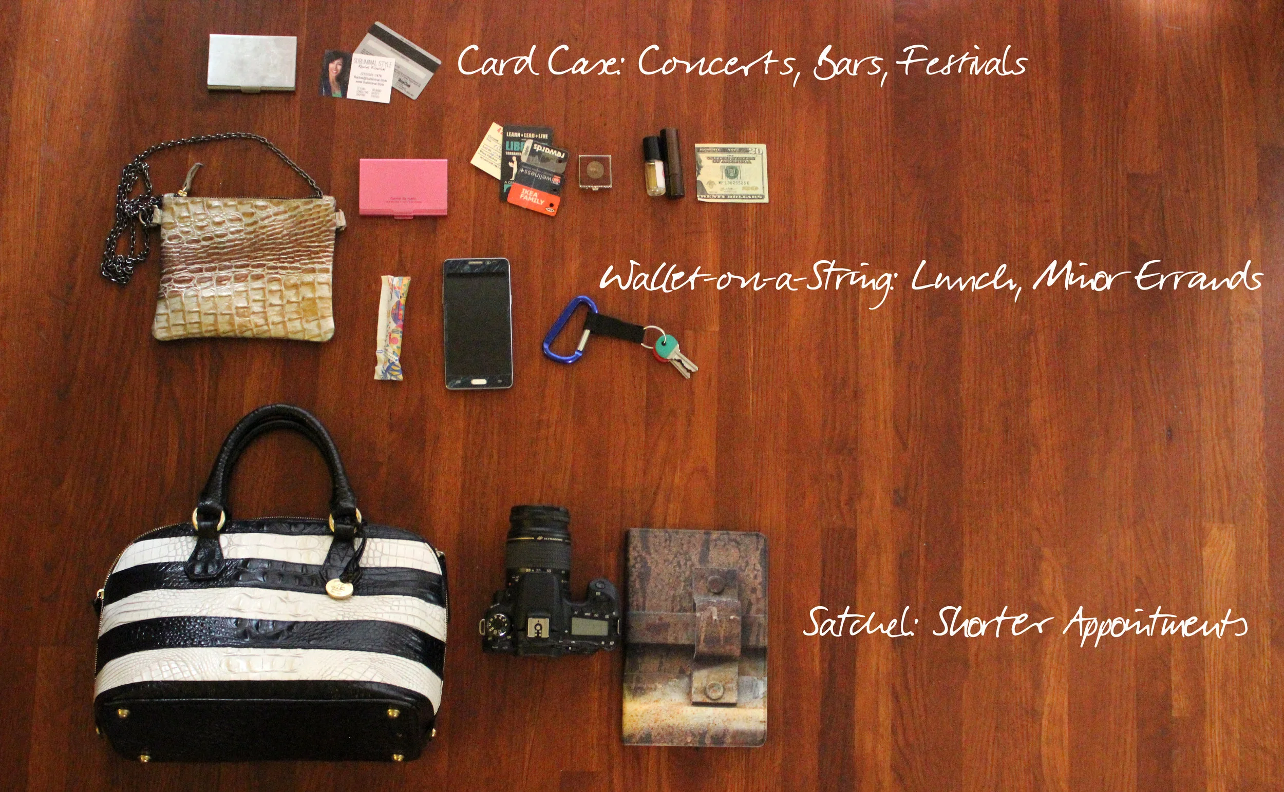 Bypassing the "crossbody stage" on a day with fewer activities.
