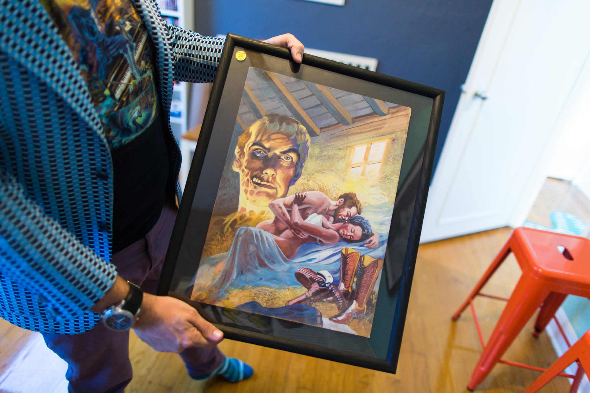 Untitled vintage Mexican pulp fiction painting via Harold Golen Gallery