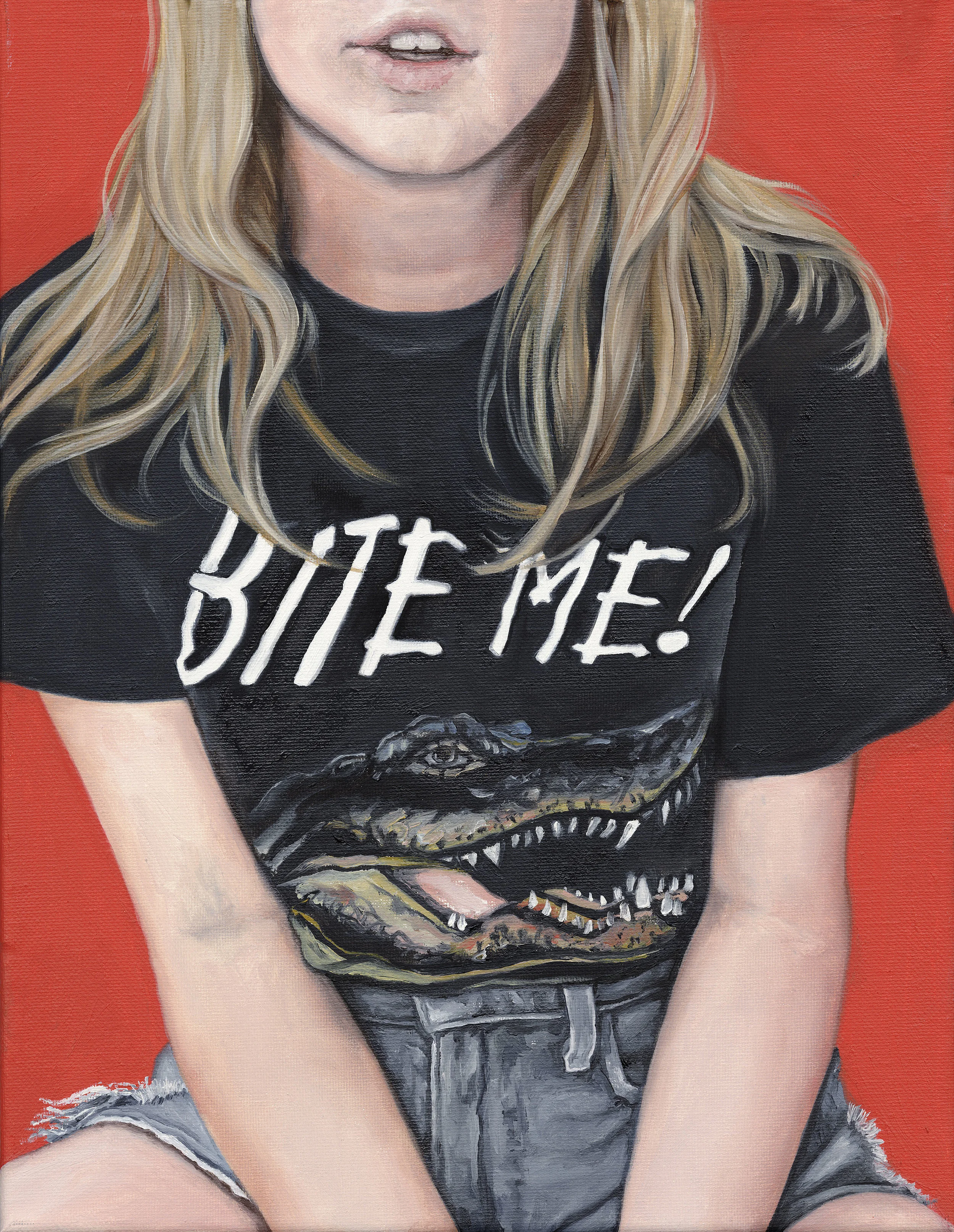 Helen Robinosn-_Smile For Me Blondie_-14x11 inches- Oil on Canvas-2017-$1050.jpg