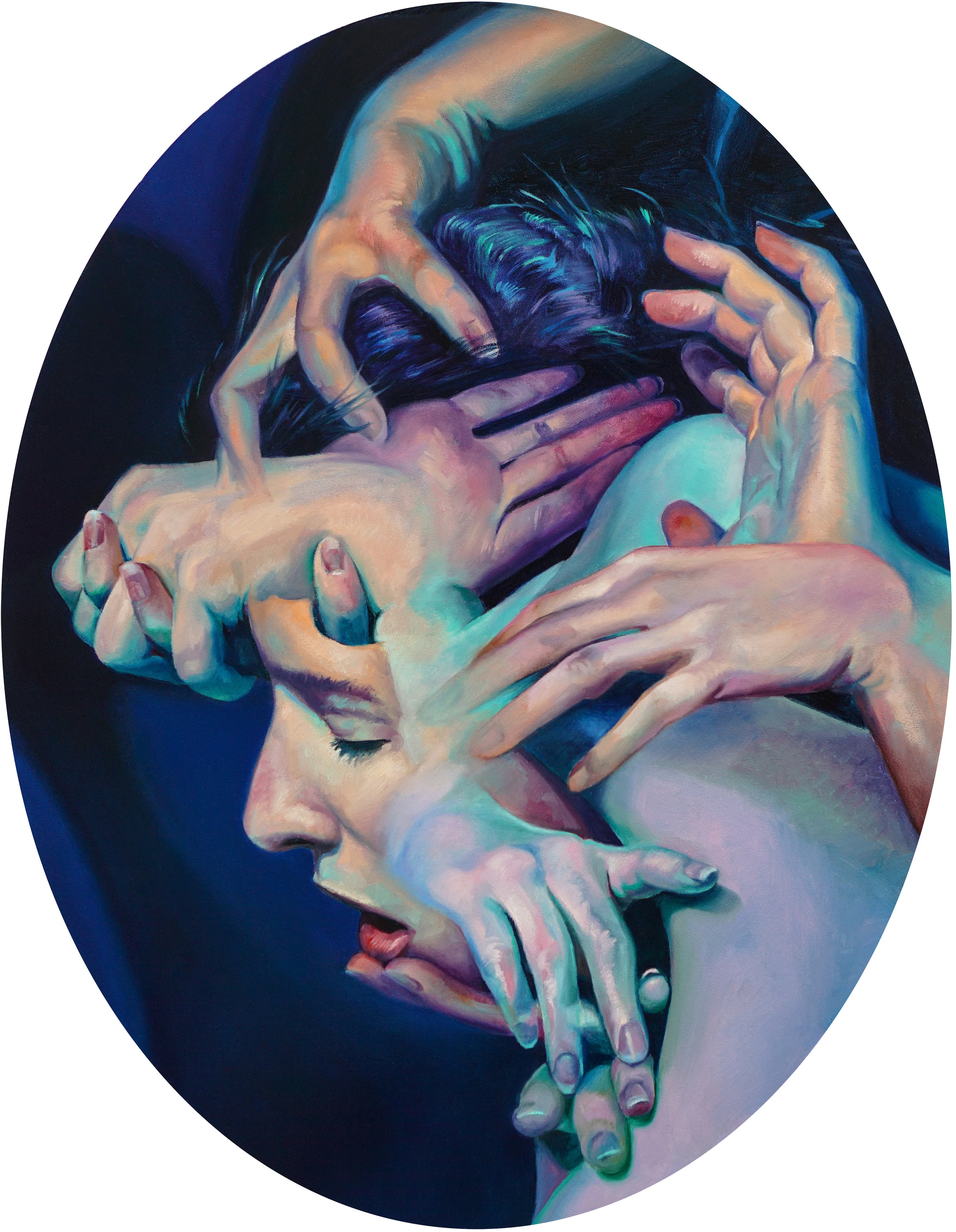 Scott Hutchison - “Medusa” – 18”x 24” – Oil on Aluminum - 2017 - $1900.00.jpg